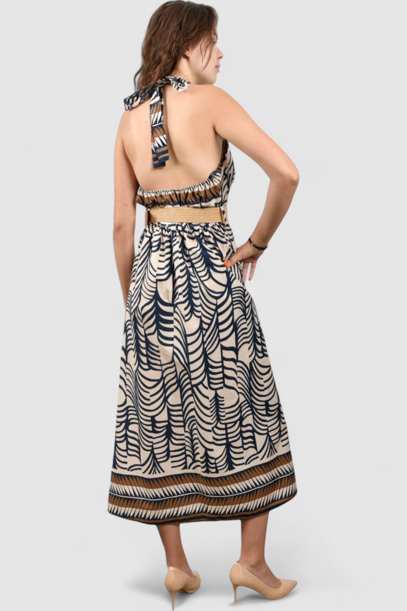 Ženska smeđa svakodnevna haljina Destiny