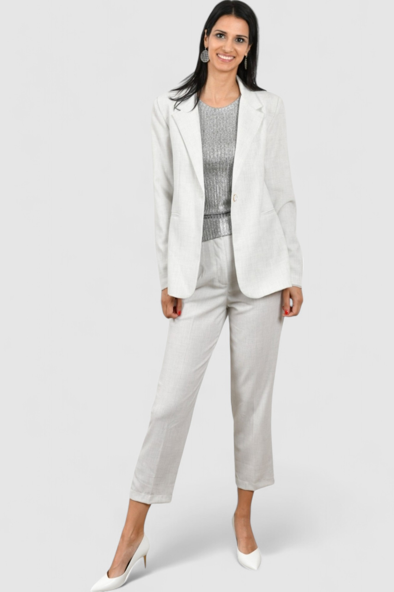 Ženski bijeli poslovni sako Alyssa