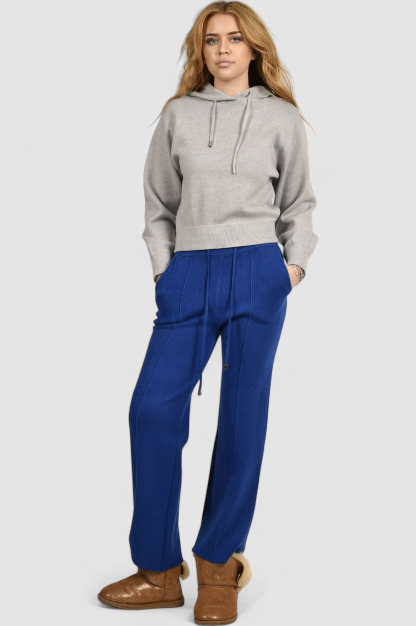 Ženski plavi donji dio trenirke Denim