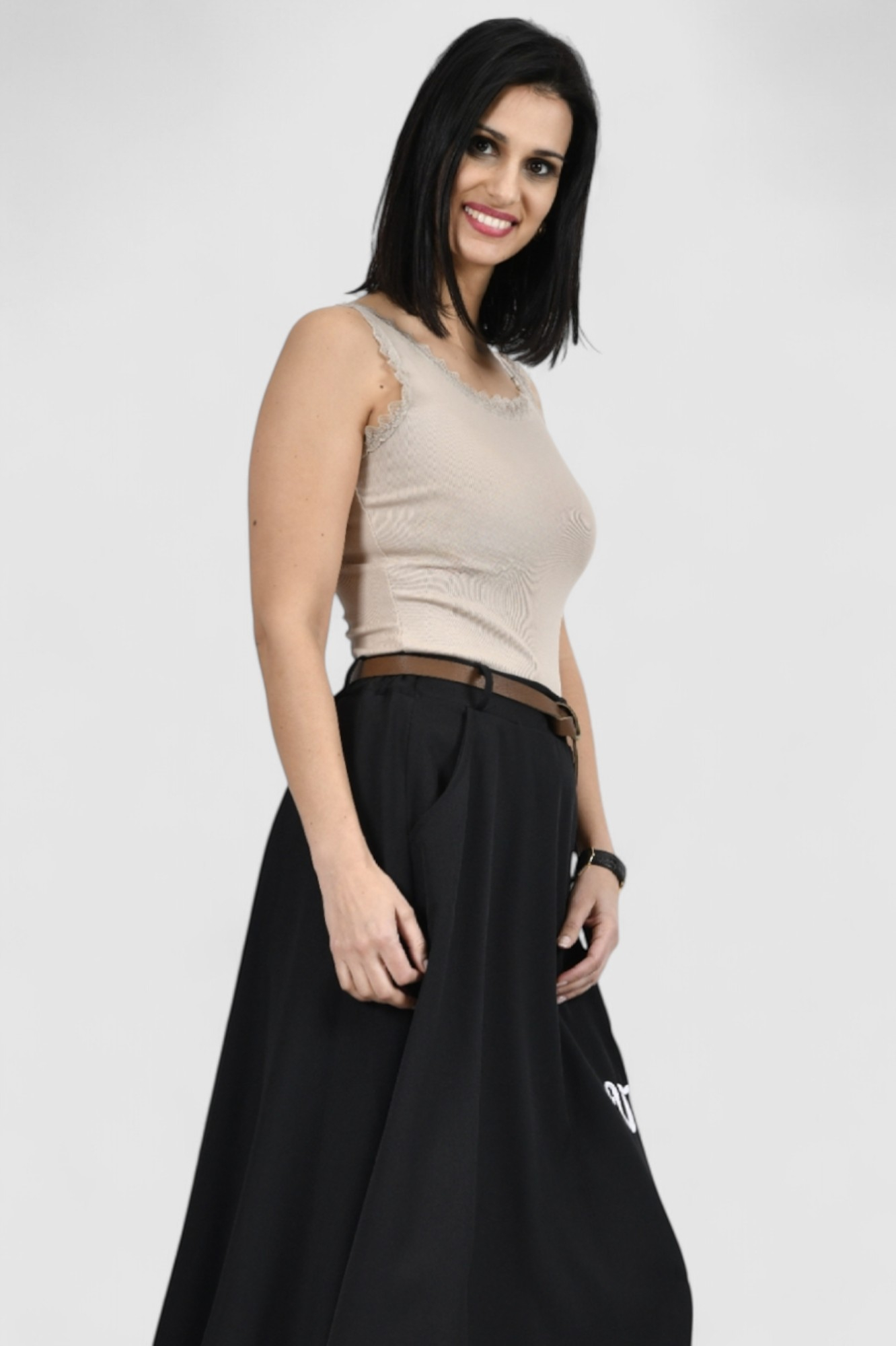 Ženska bež majica bez rukava Danielle