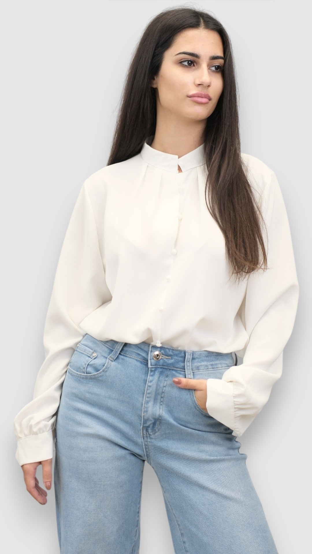 Ženska bijela elegantna košulja Lainey