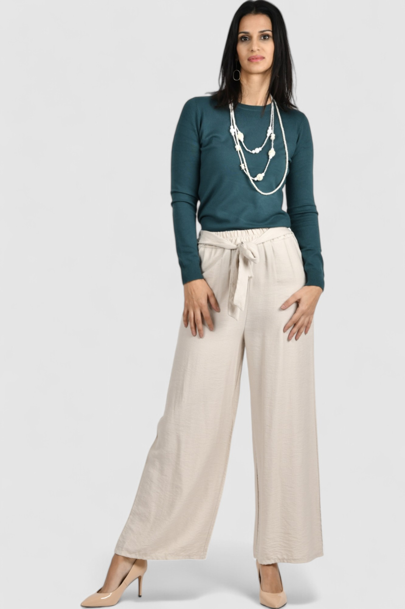 Ženski tamno zeleni lagani džemper Clarissa