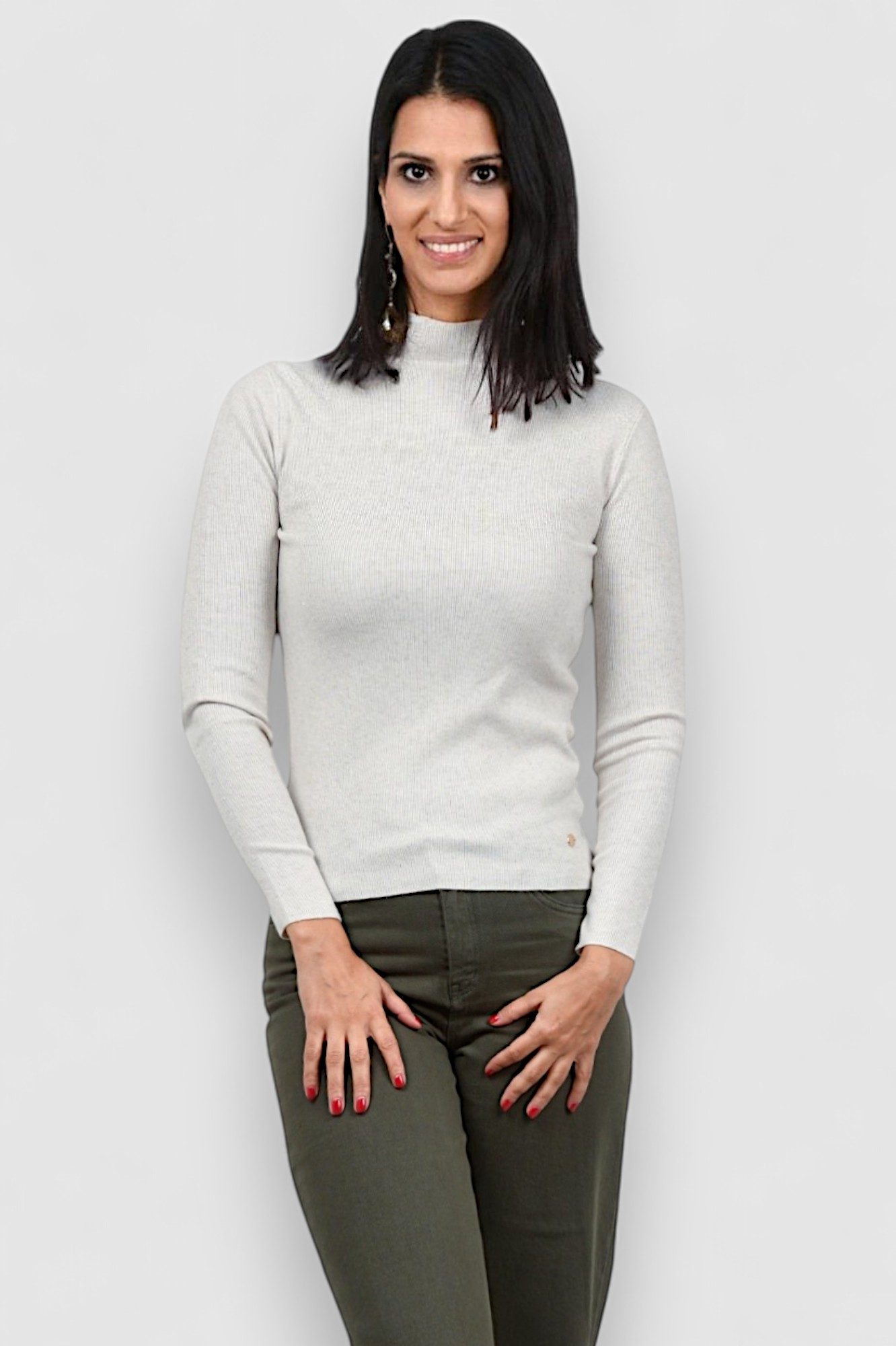 Ženski bijeli lagani džemper Opal