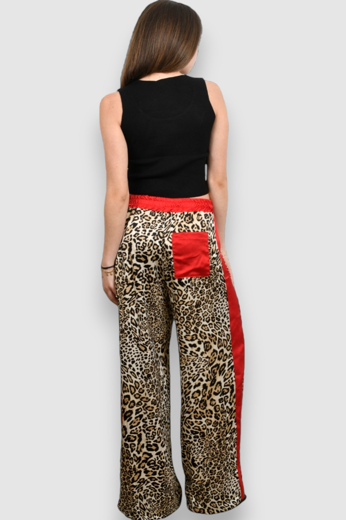 Ženske modne hlače leopard uzorak Margaux