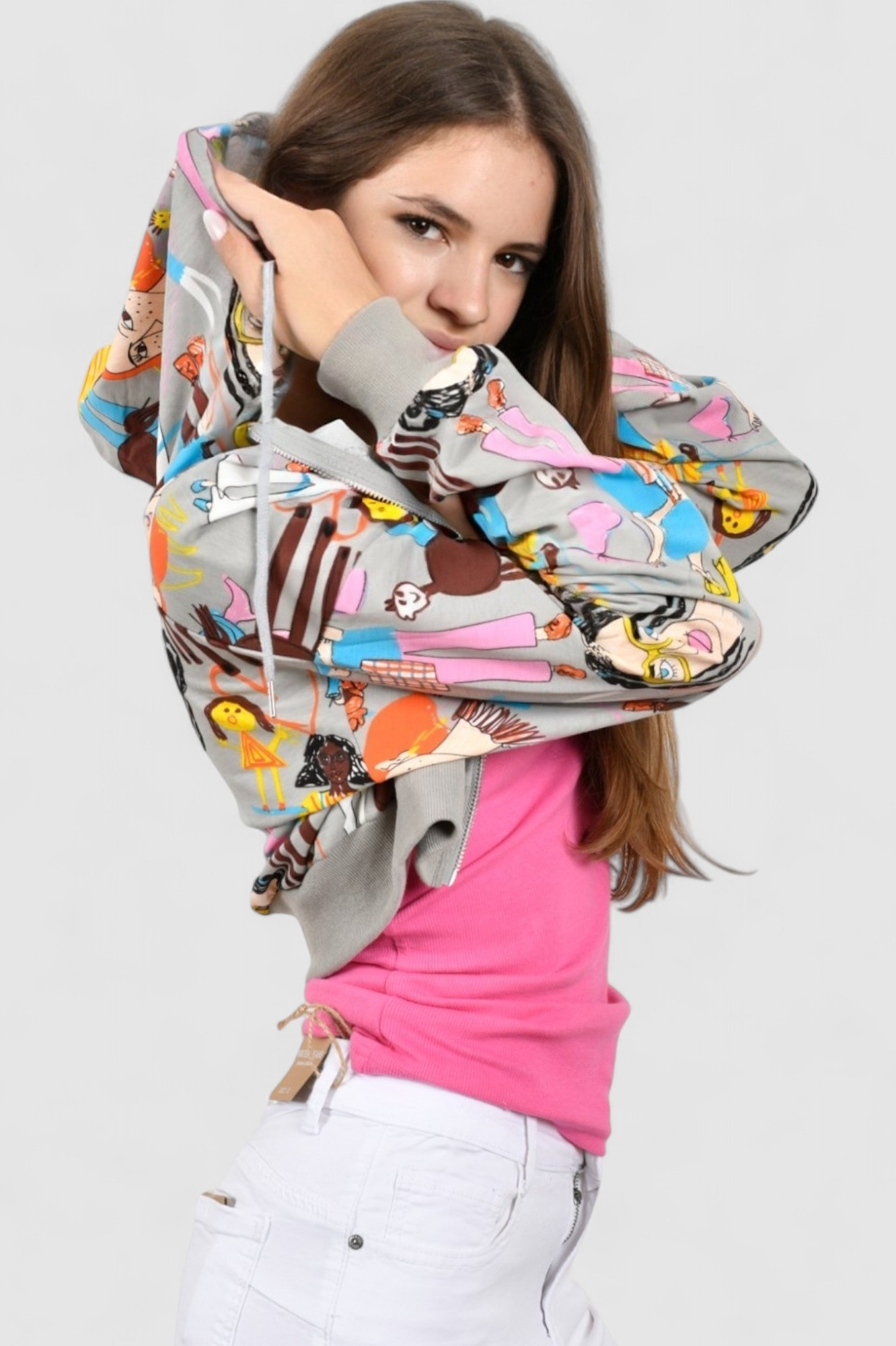 Ženski sivi gornji dio trenirke Celine