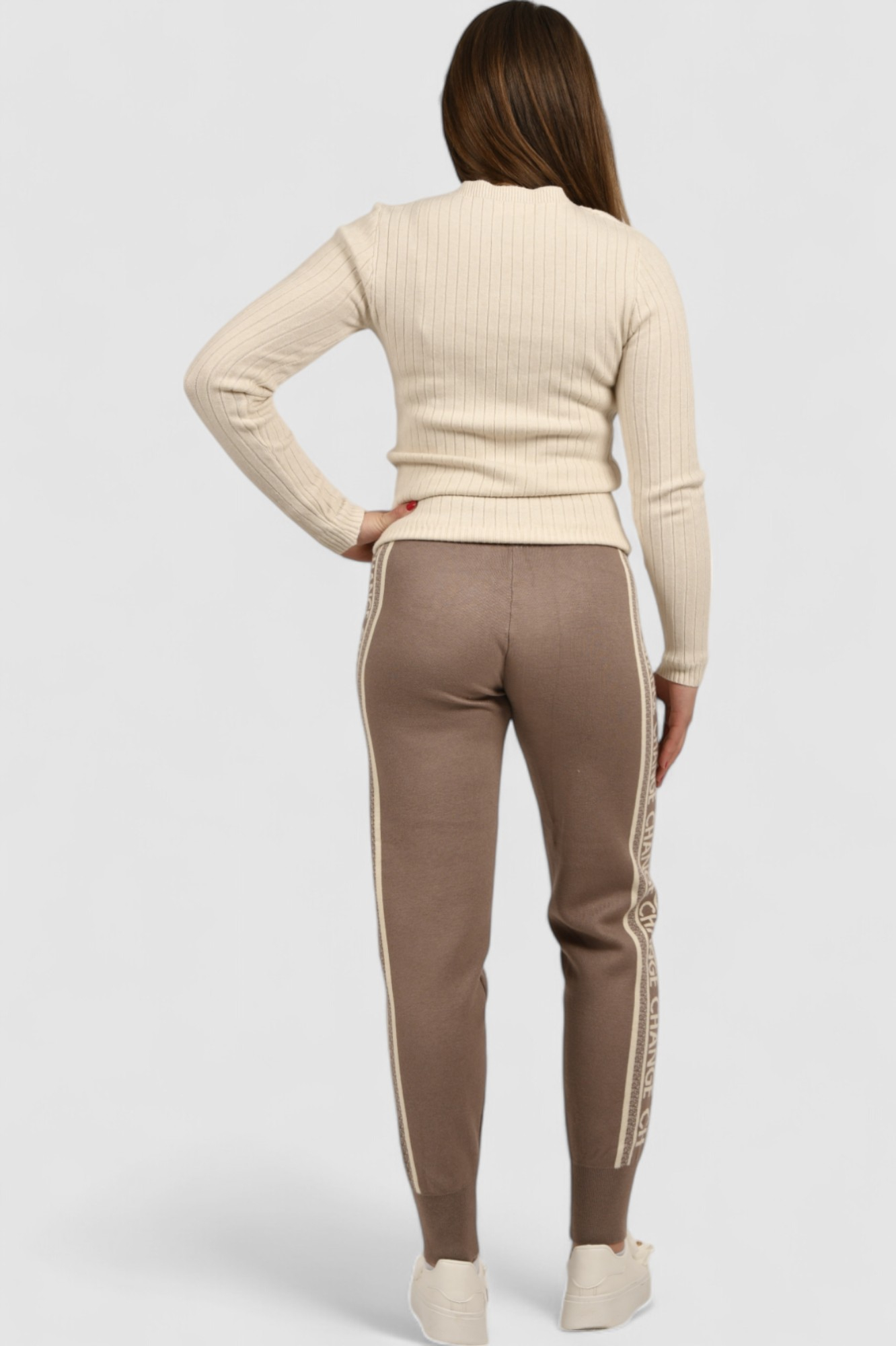 Ženski smeđi donji dio trenirke Celestia