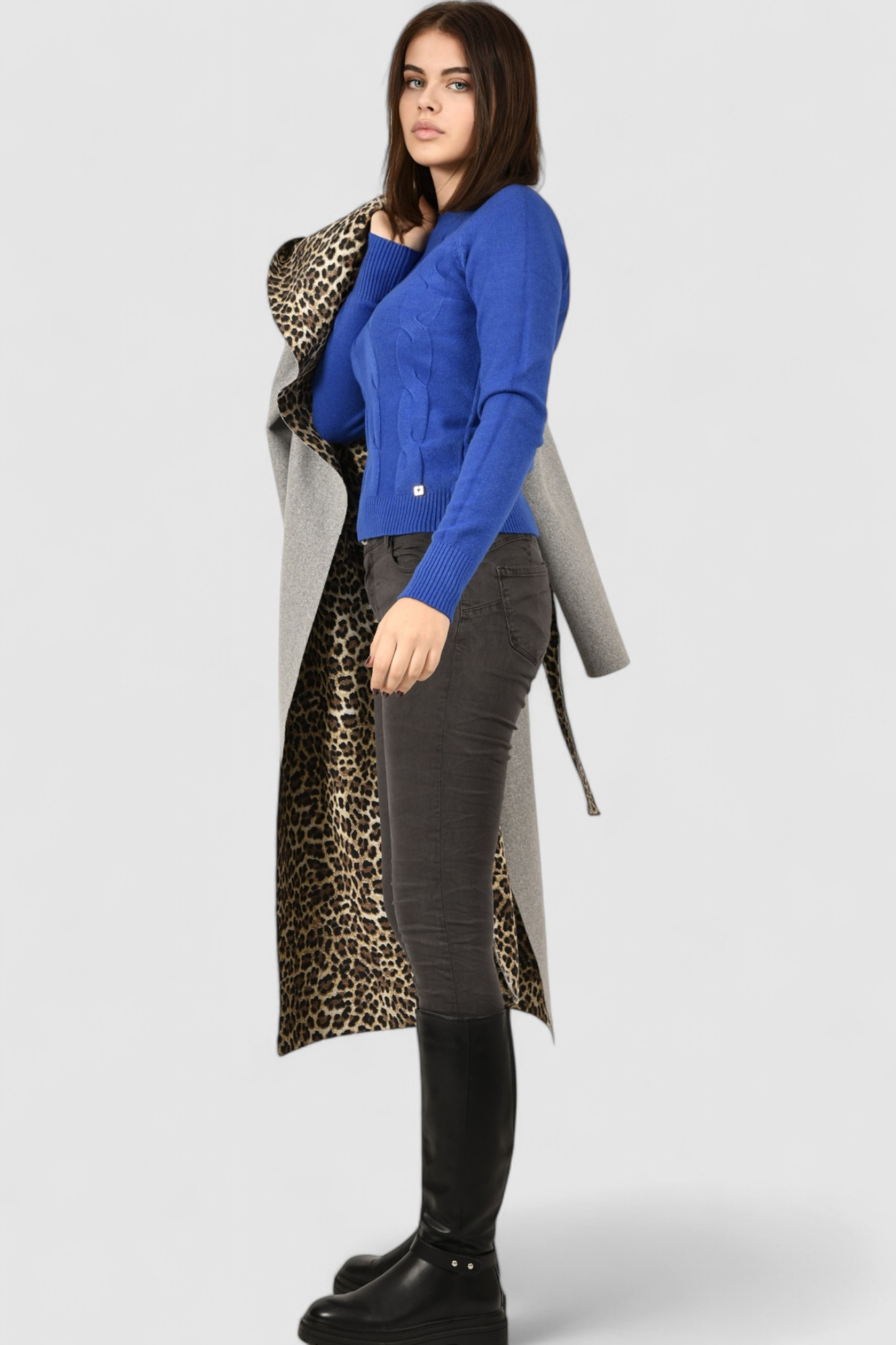 Ženski plavi lagani džemper Damaris