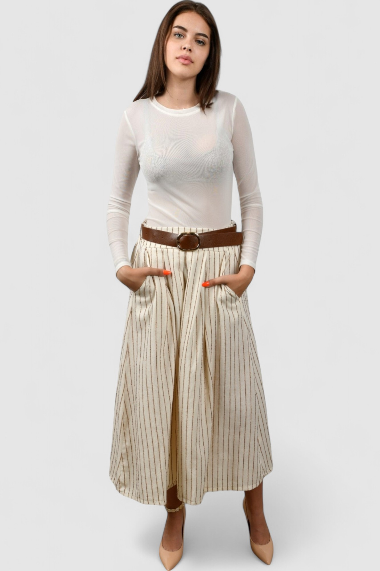 Ženski bijeli elegantni bodi Briar