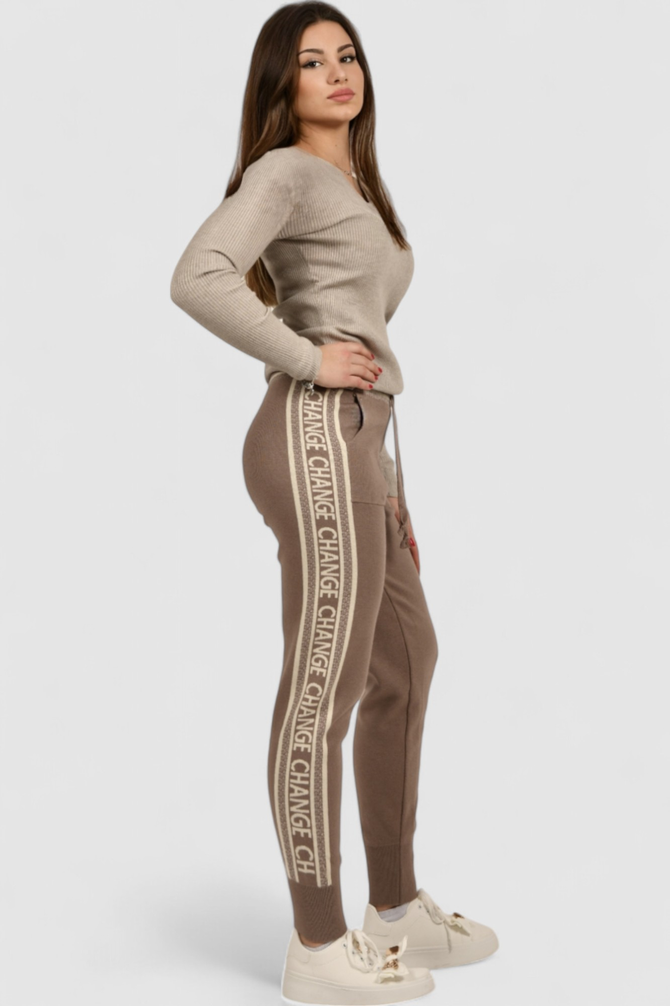 Ženski bež lagani džemper Zoe