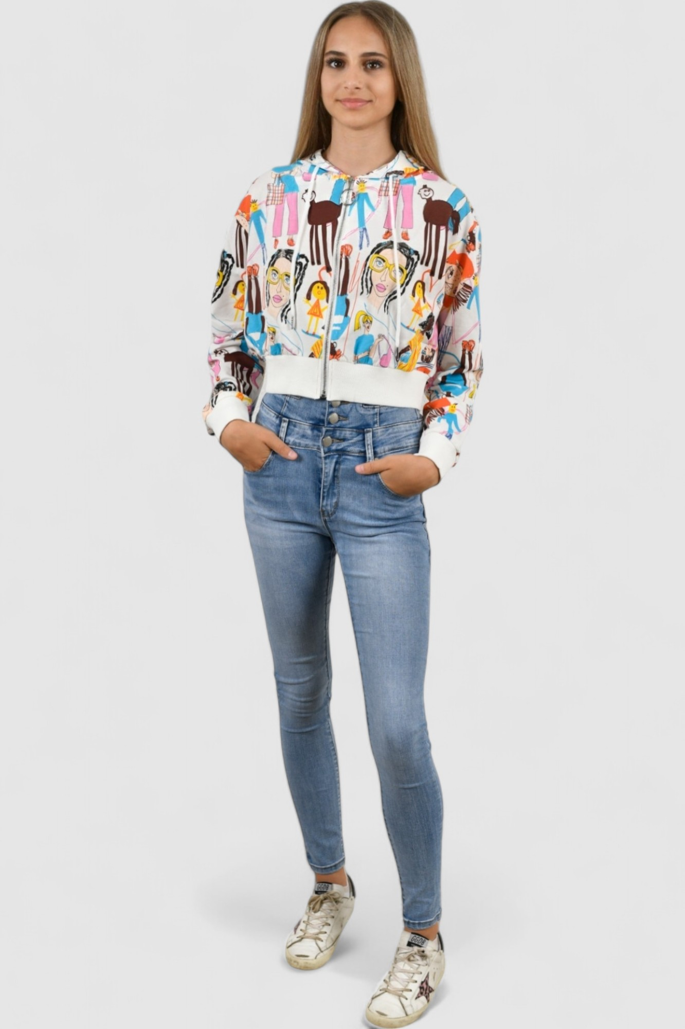 Ženski bijeli gornji dio trenirke Celine