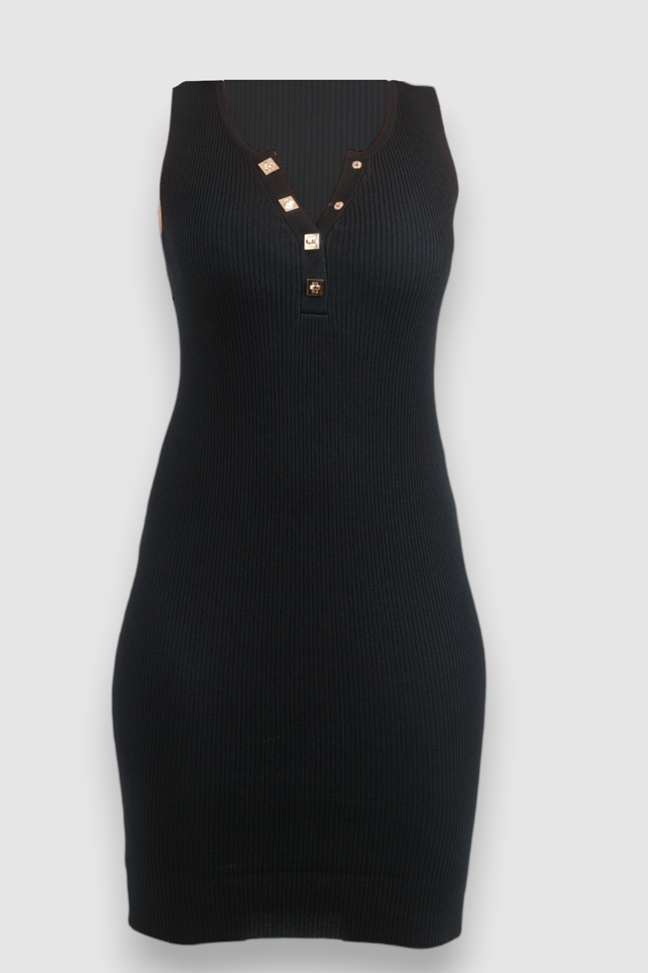 Ženska crna svakodnevna haljina Natalee