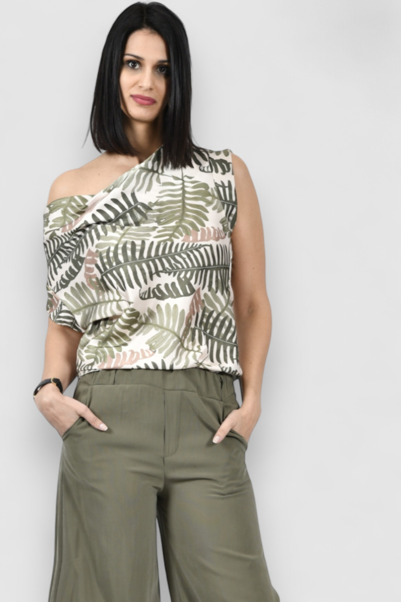 Ženska zelena elegantna bluza Margaret