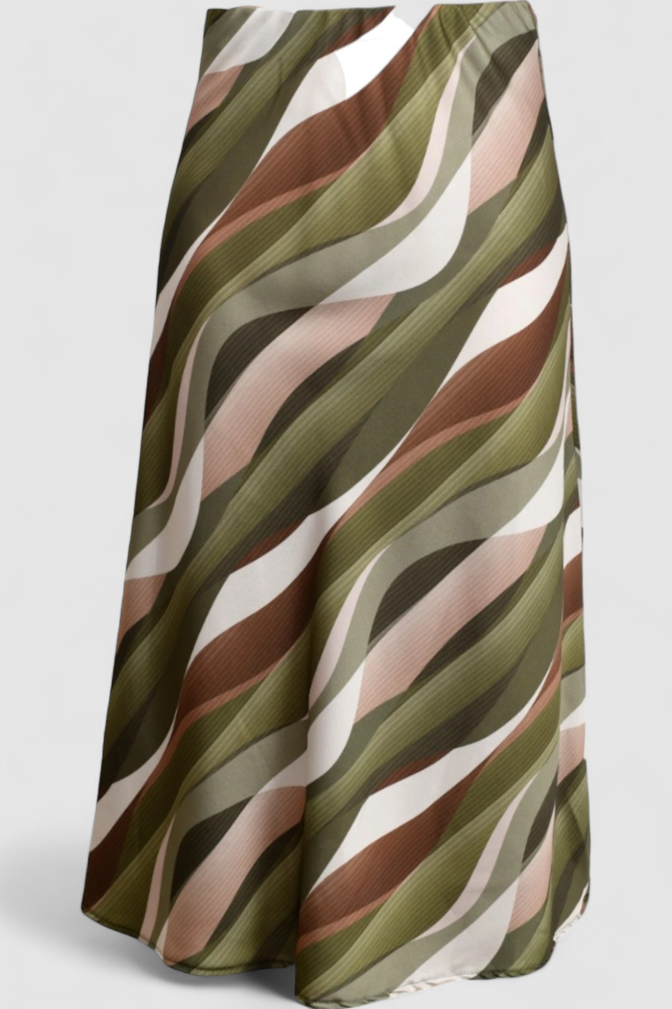 Ženska zelena midi suknja Amayena