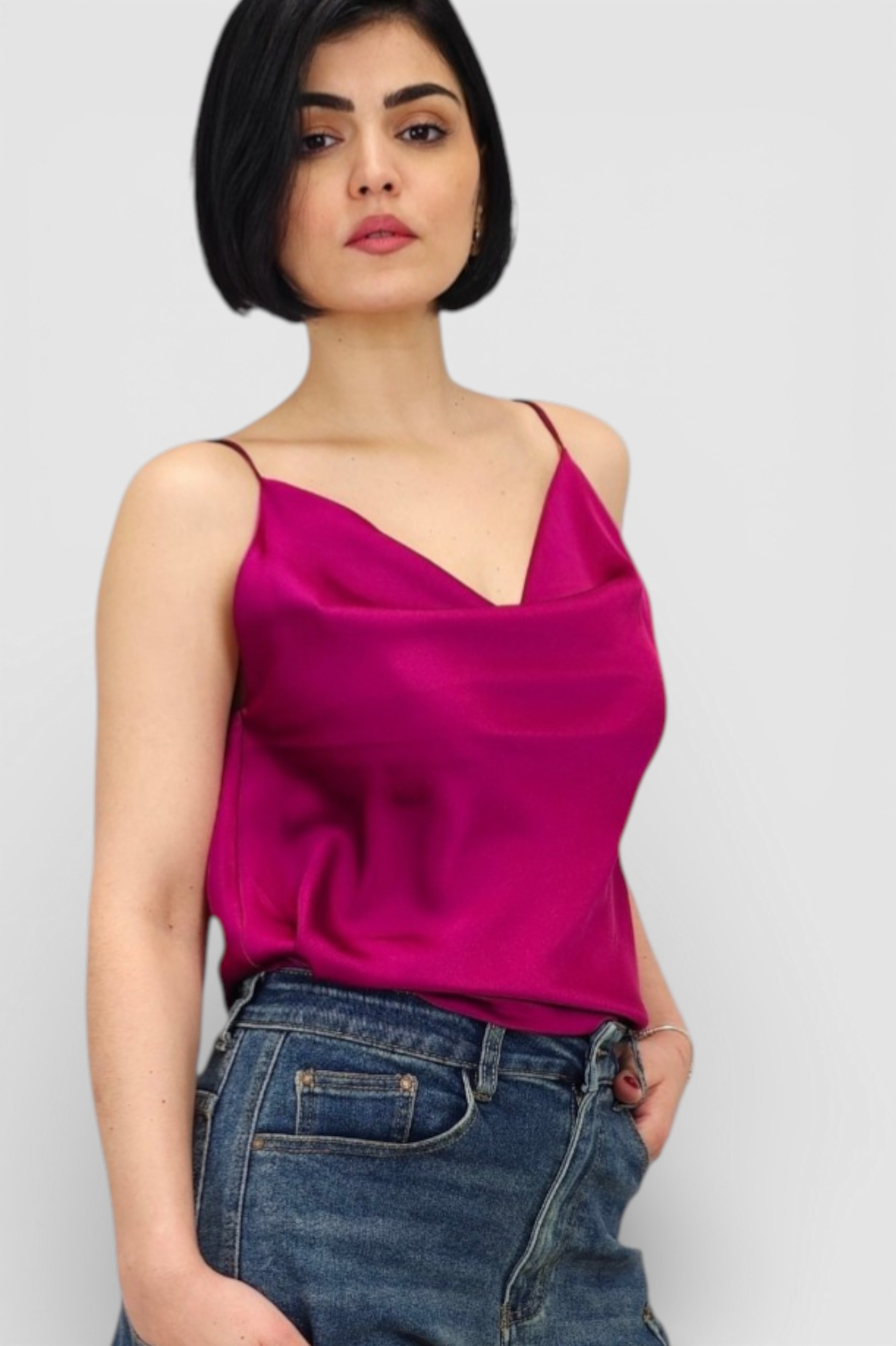 Ženski ljubičasti elegantni top Scarlet