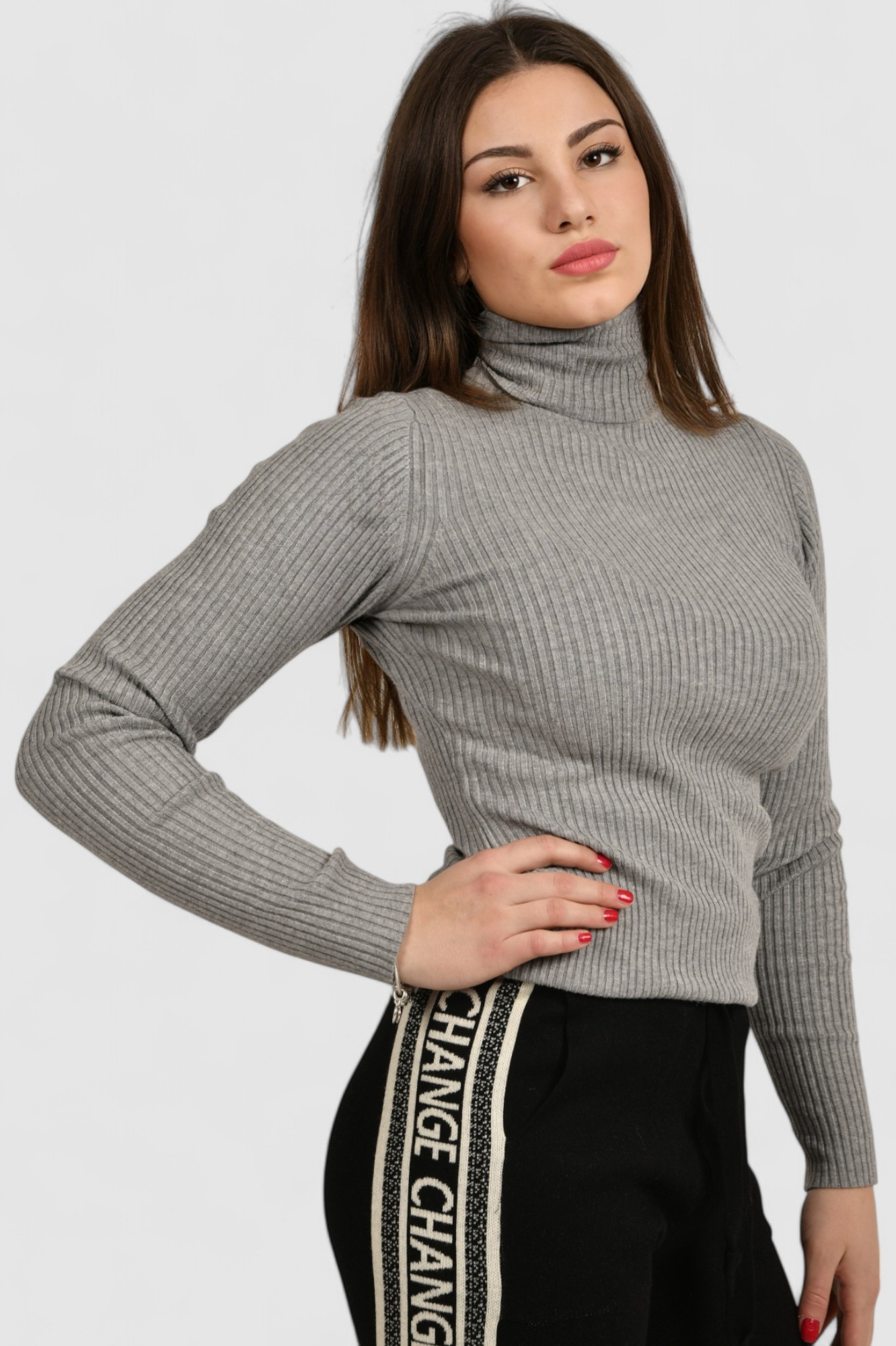 Ženski sivi lagani džemper Eleanora