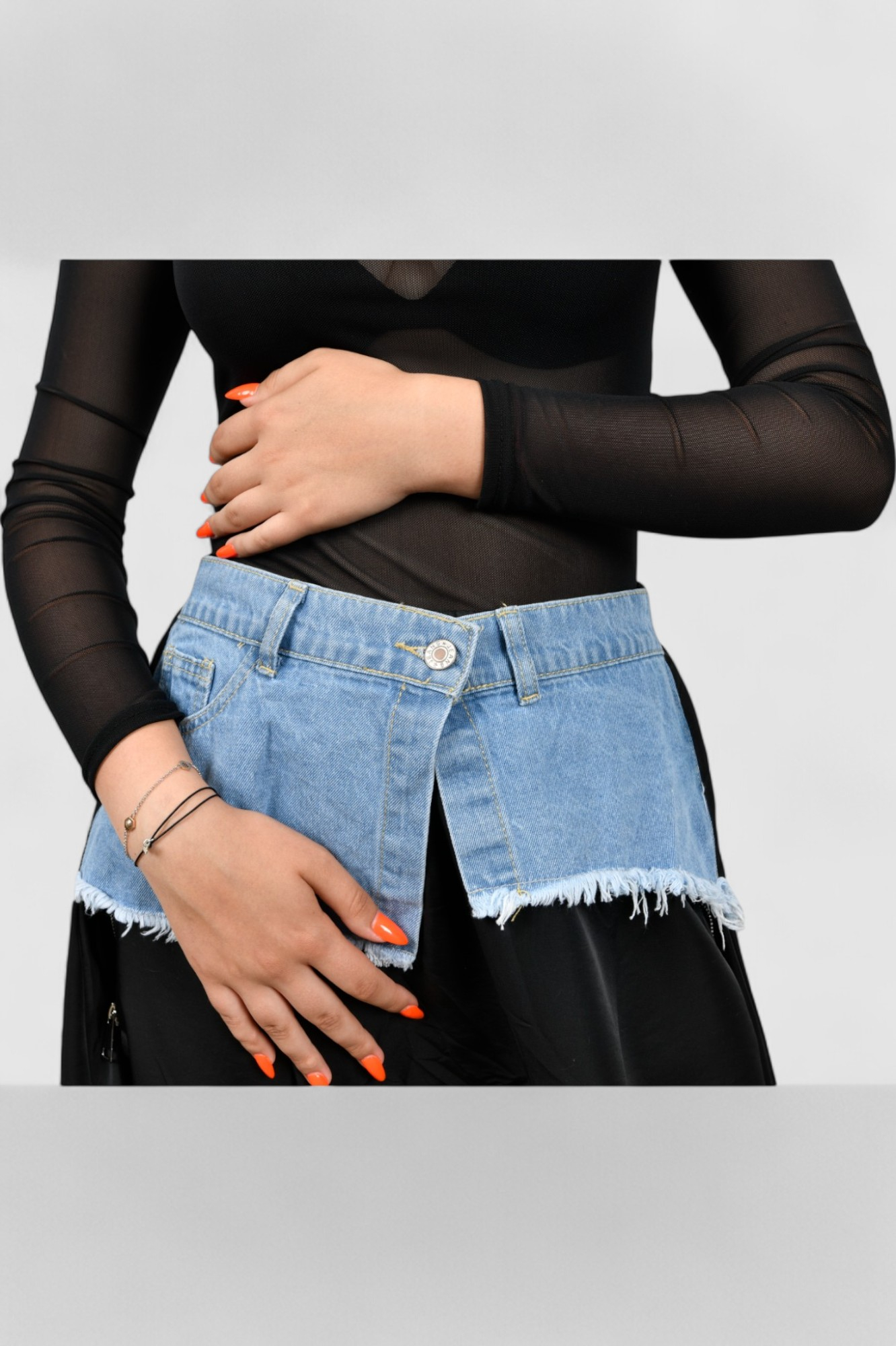 Ženski crni elegantni bodi Briar