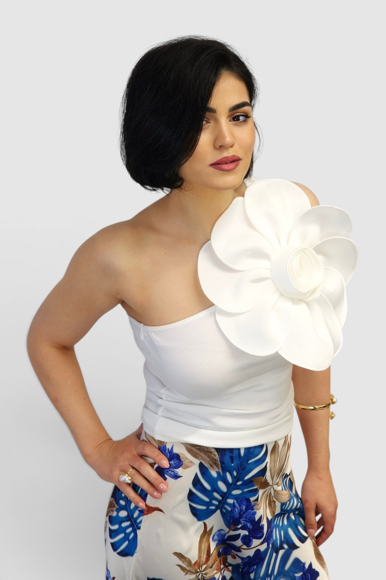 Ženski bijeli top Selin