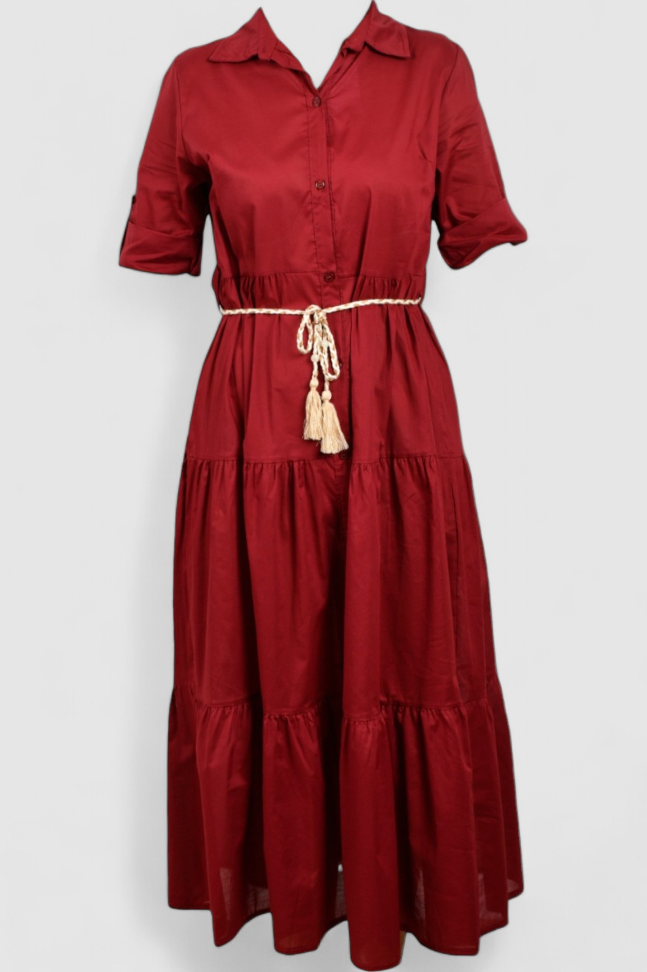 Ženska crvena svakodnevna haljina Eloisa