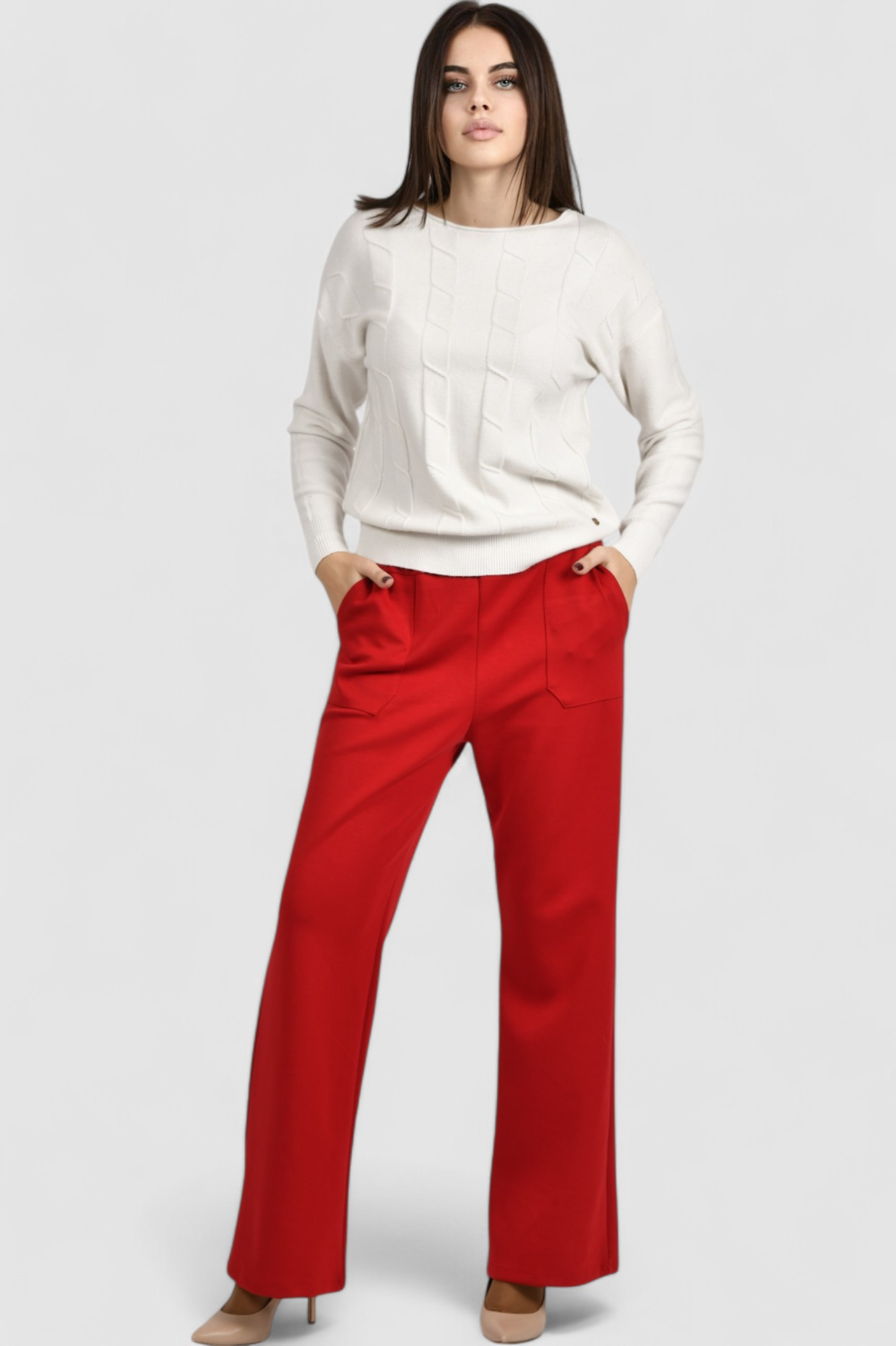 Ženski bijeli lagani džemper Erica