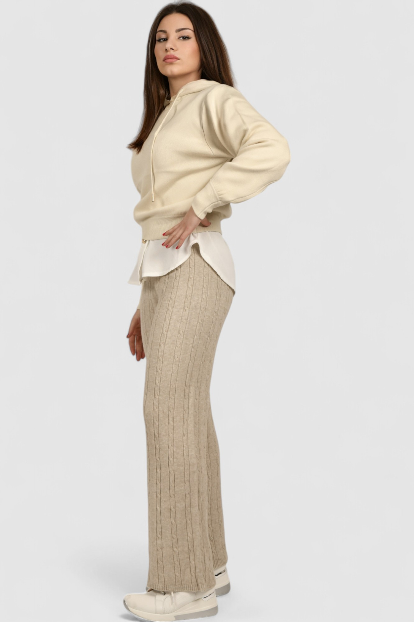 Ženski bež donji dio trenirke Umber