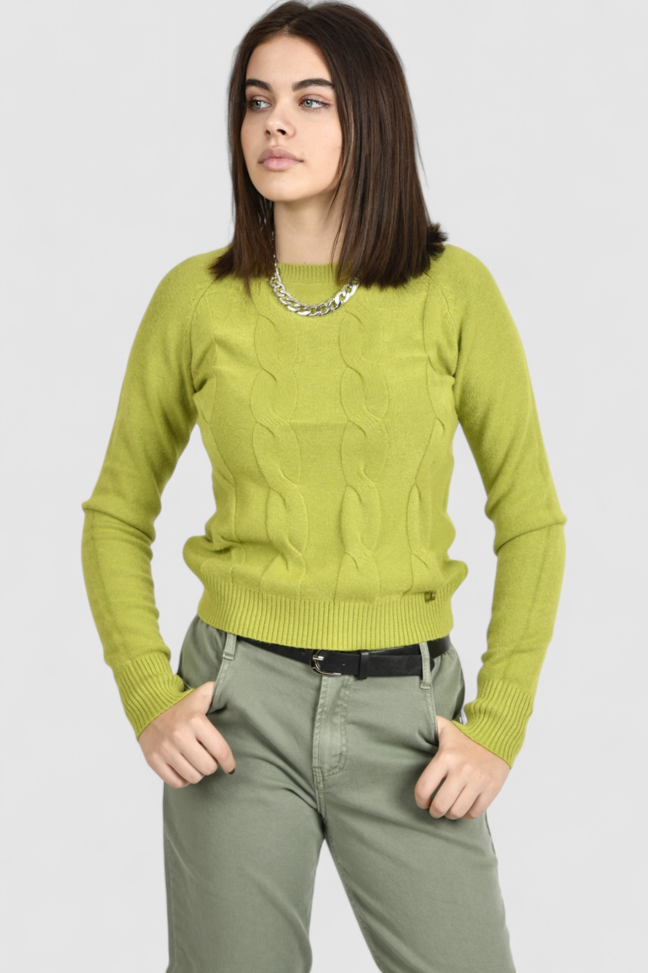 Ženski svijetlo zeleni lagani džemper Damaris