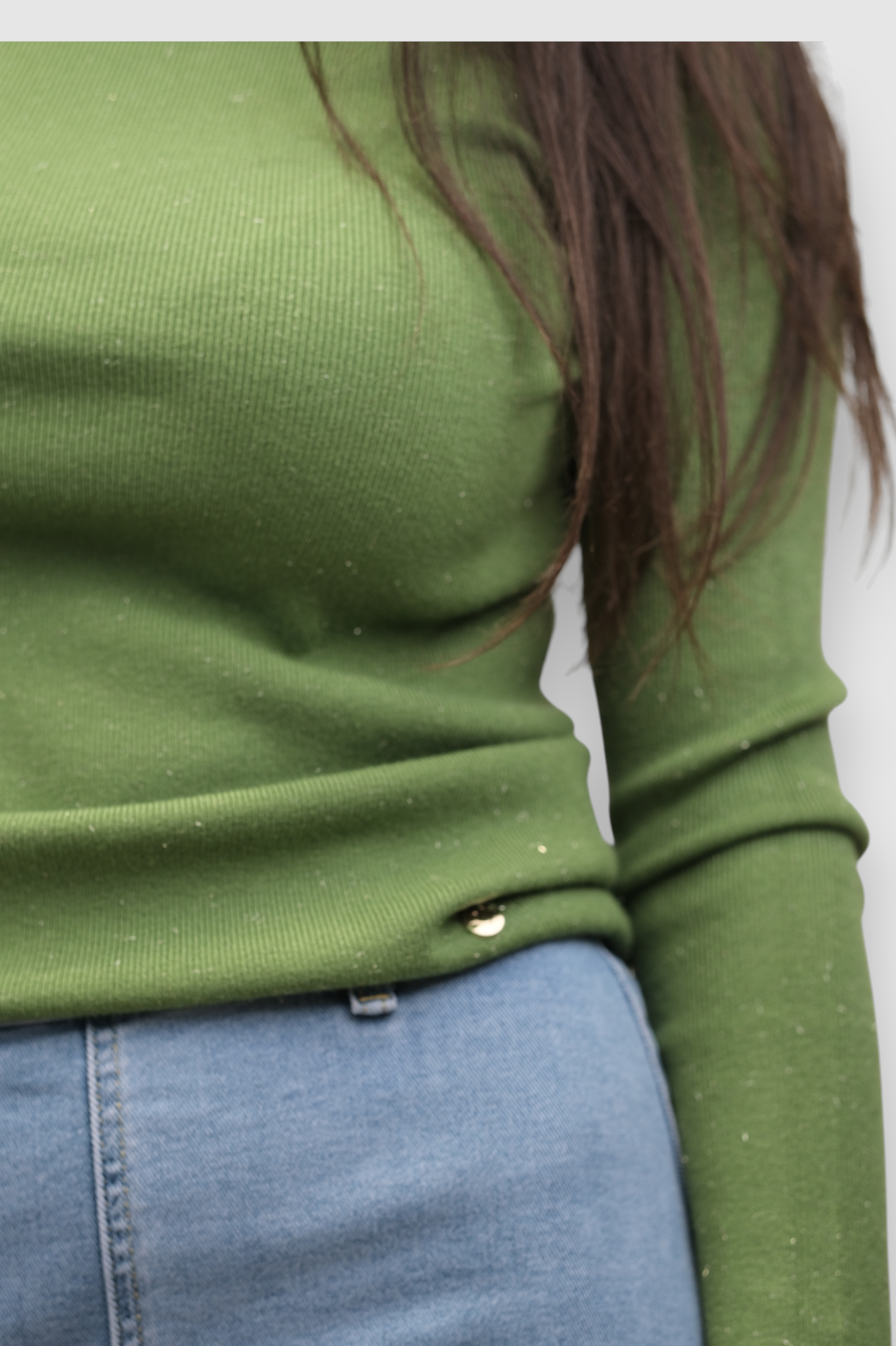 Ženski zeleni lagani džemper Opal