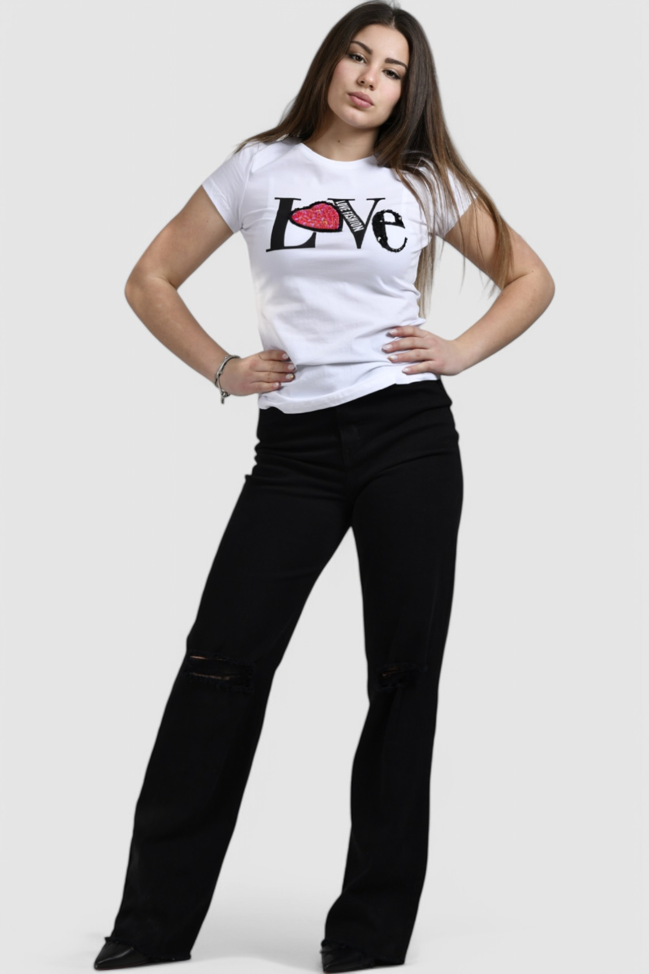 Ženska bijela majica kratki rukav Henriette