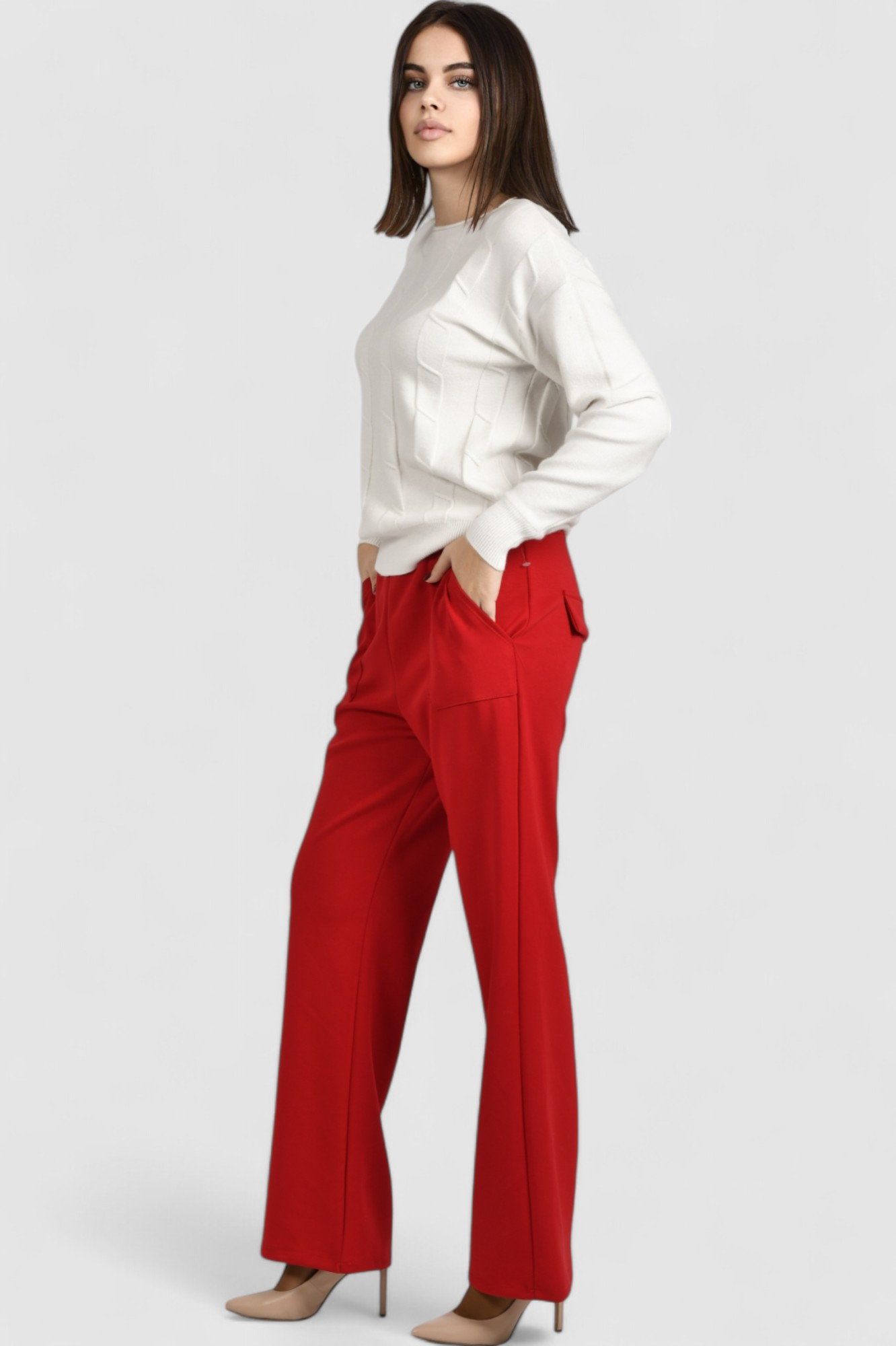 Ženski bijeli lagani džemper Erica