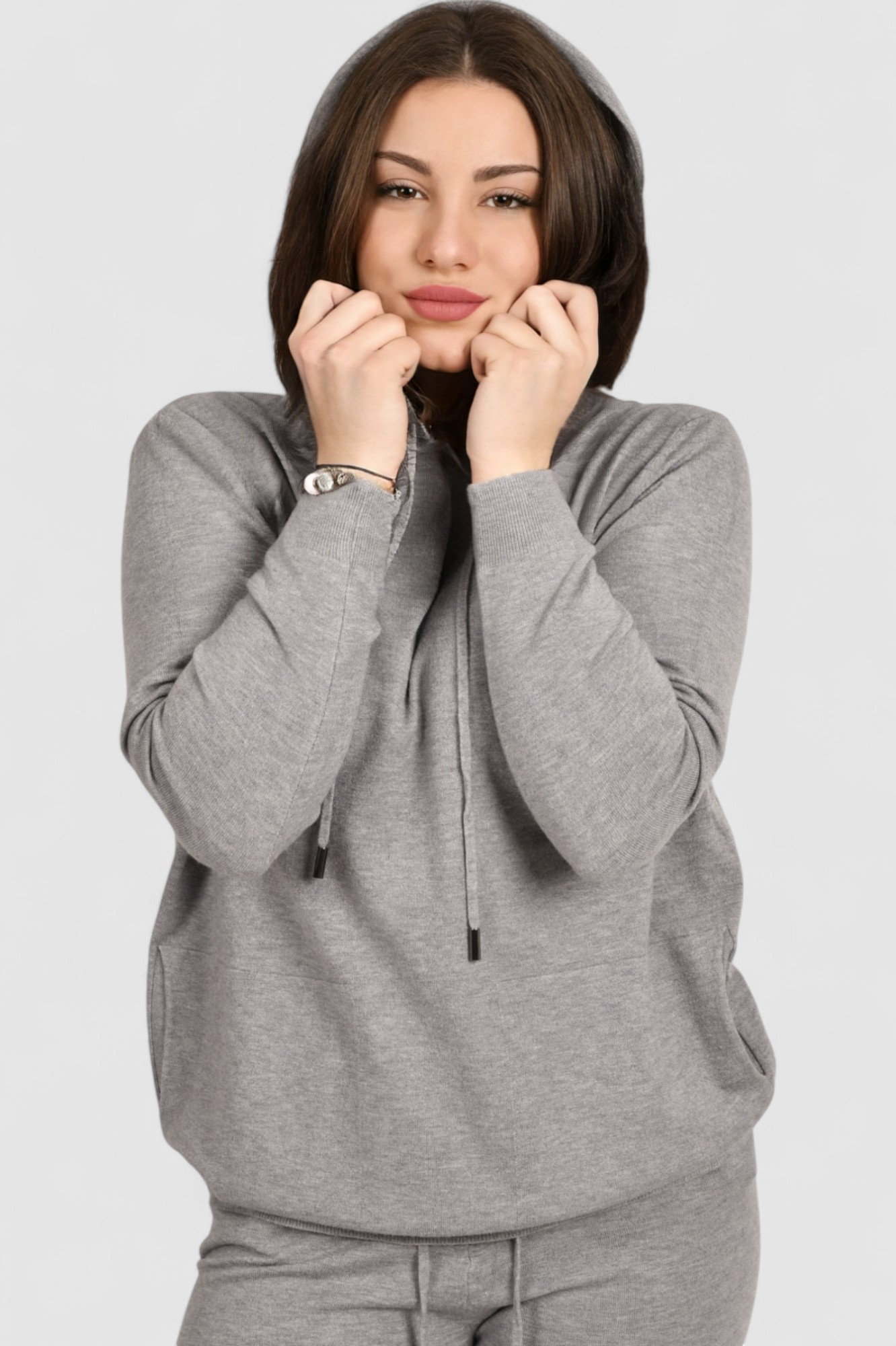 Ženska siva trenirka komplet Kaira