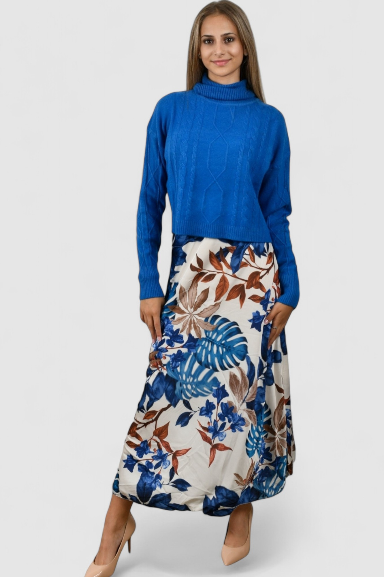 Ženski plavi lagani džemper Violet