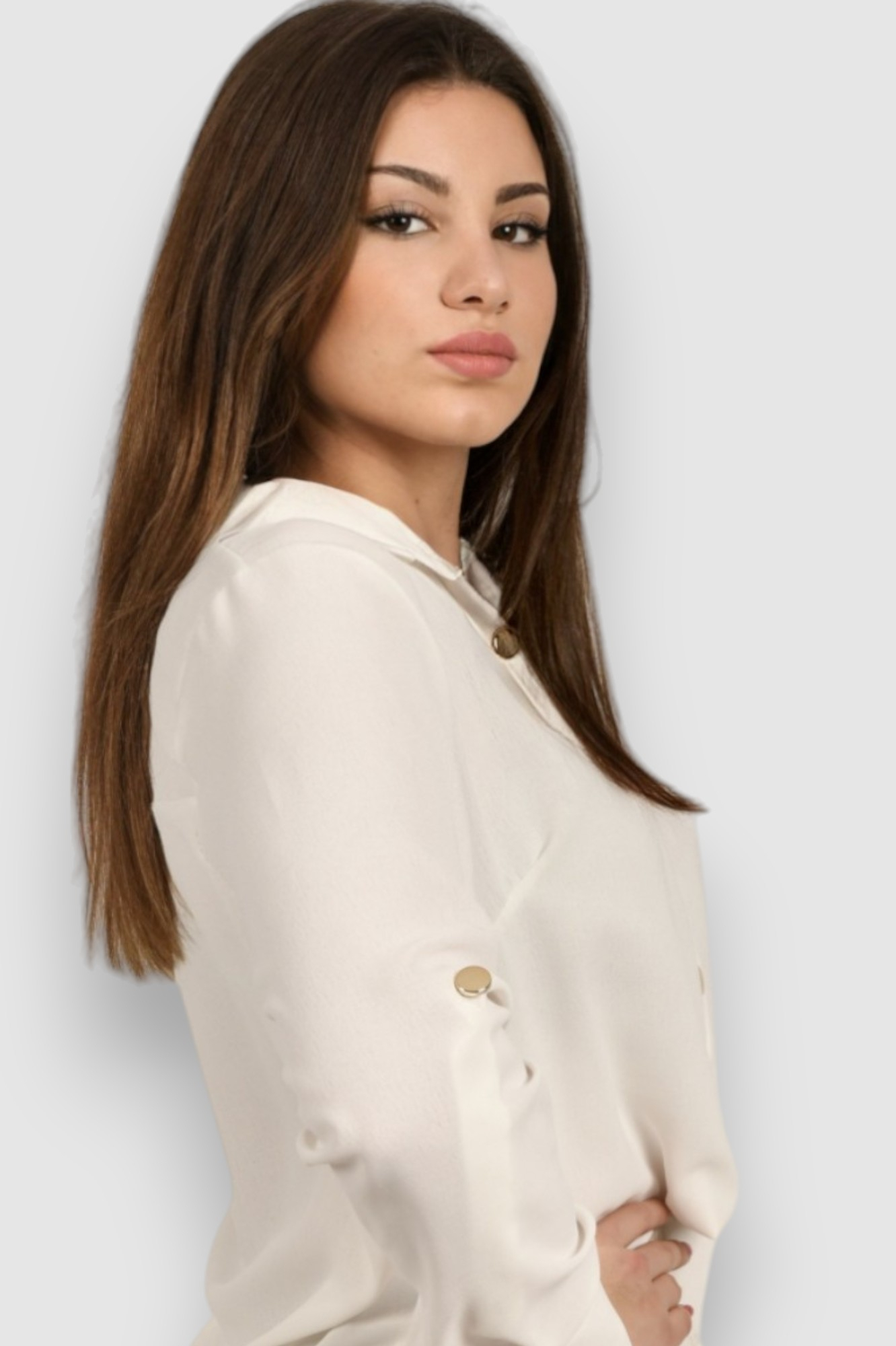 Ženska bijela elegantna košulja Blakely