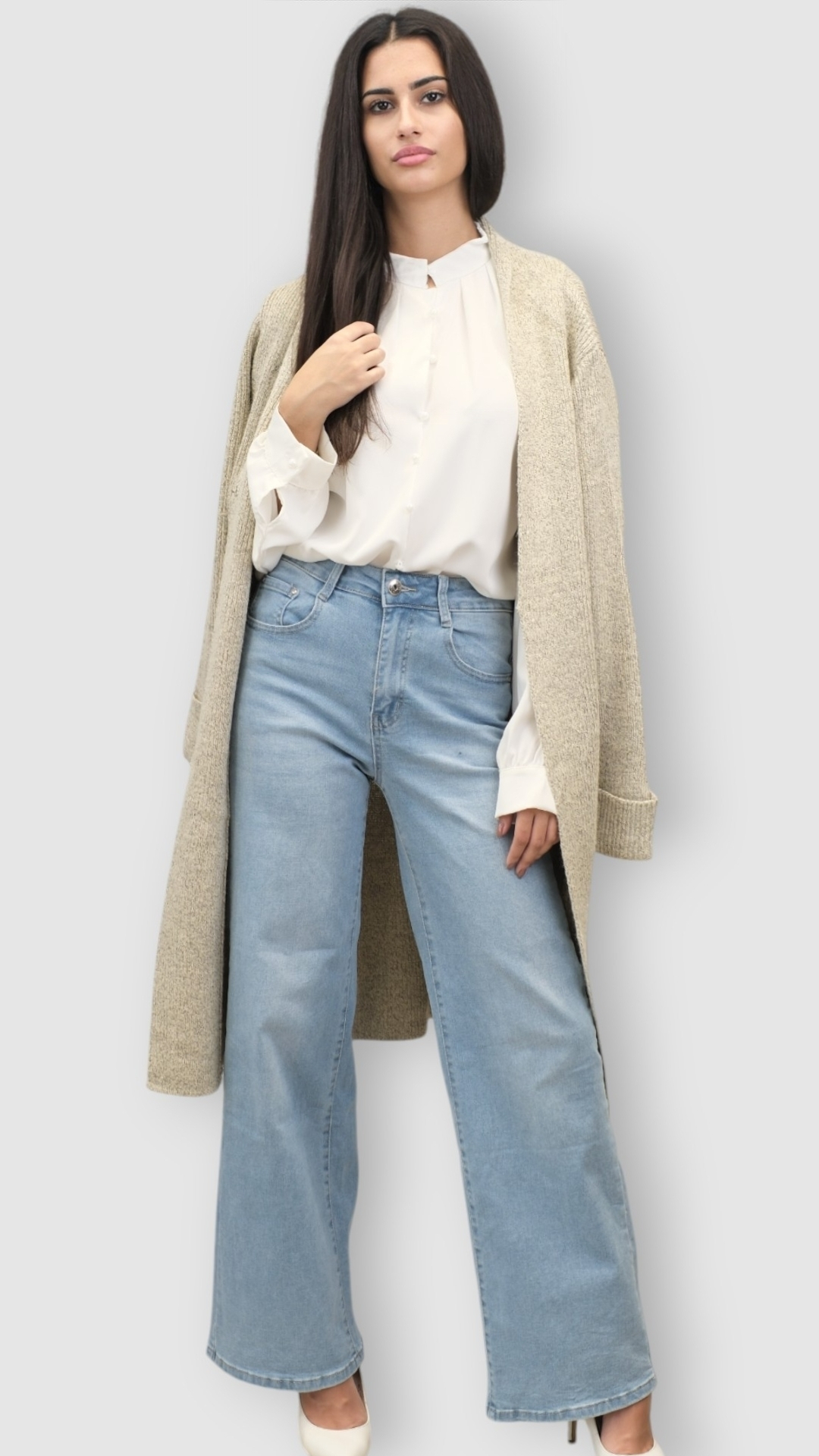 Ženska bijela elegantna košulja Lainey