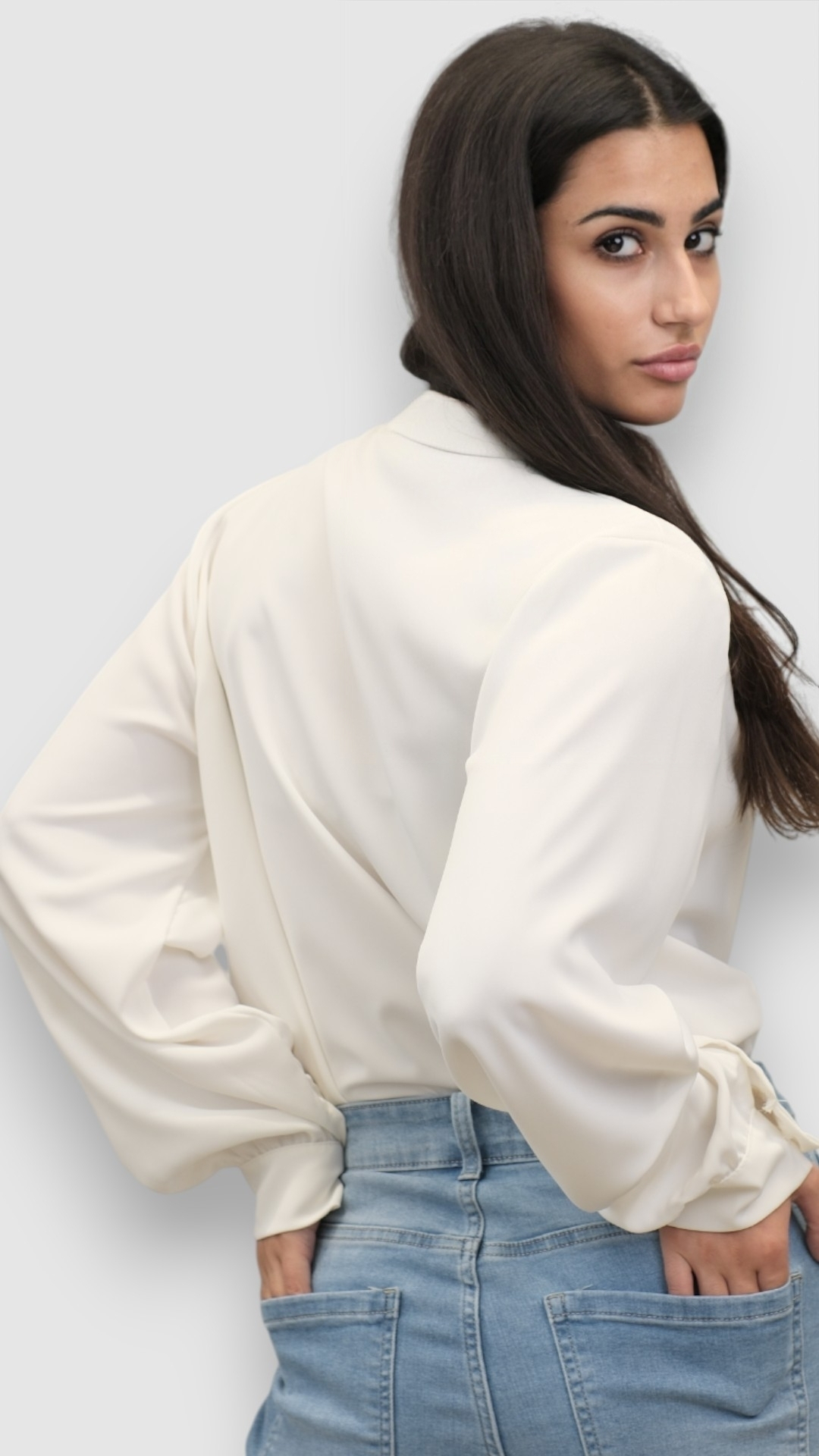 Ženska bijela elegantna košulja Lainey