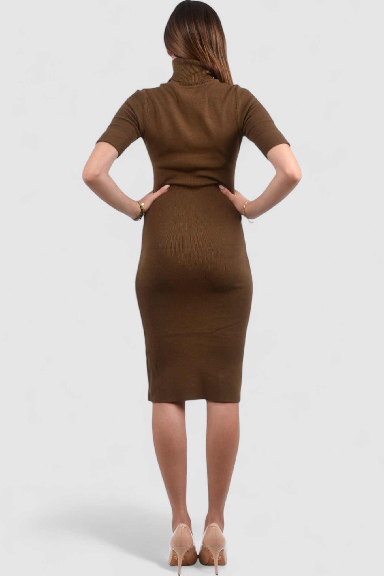 Ženska smeđa svakodnevna haljina Millie