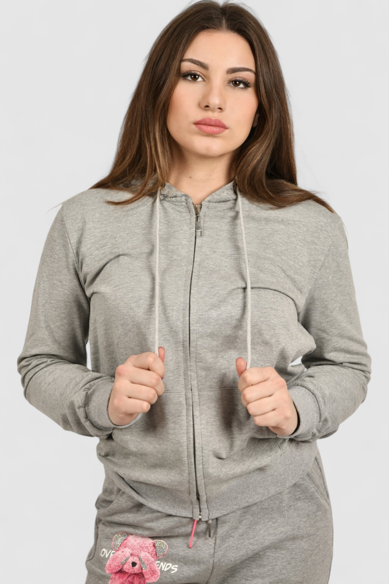 Ženski sivi gornji dio trenirke Lagoon