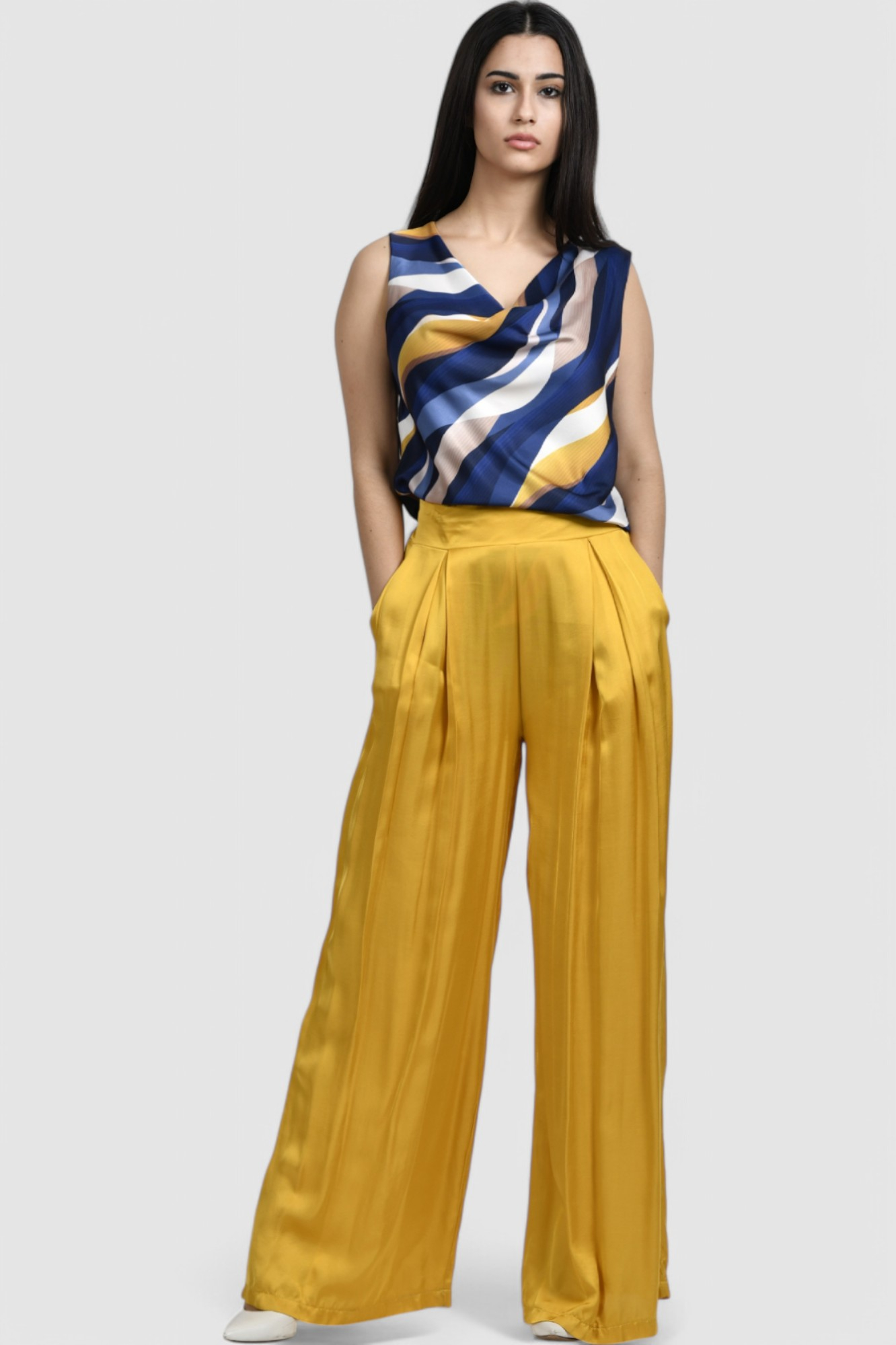 Ženska plava elegantna bluza Arianne