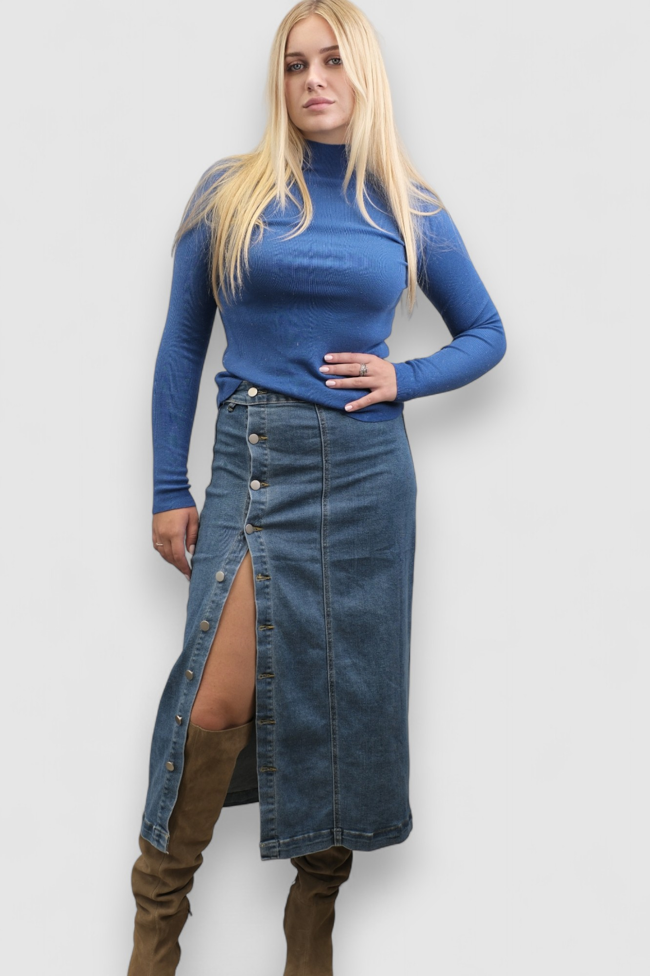 Ženski plavi lagani džemper Opal