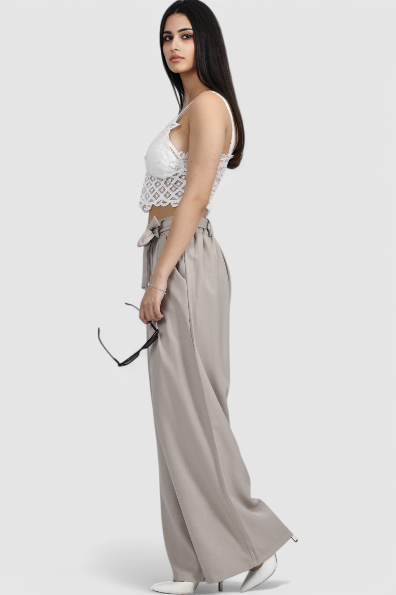 Ženski bijeli party top Giselle