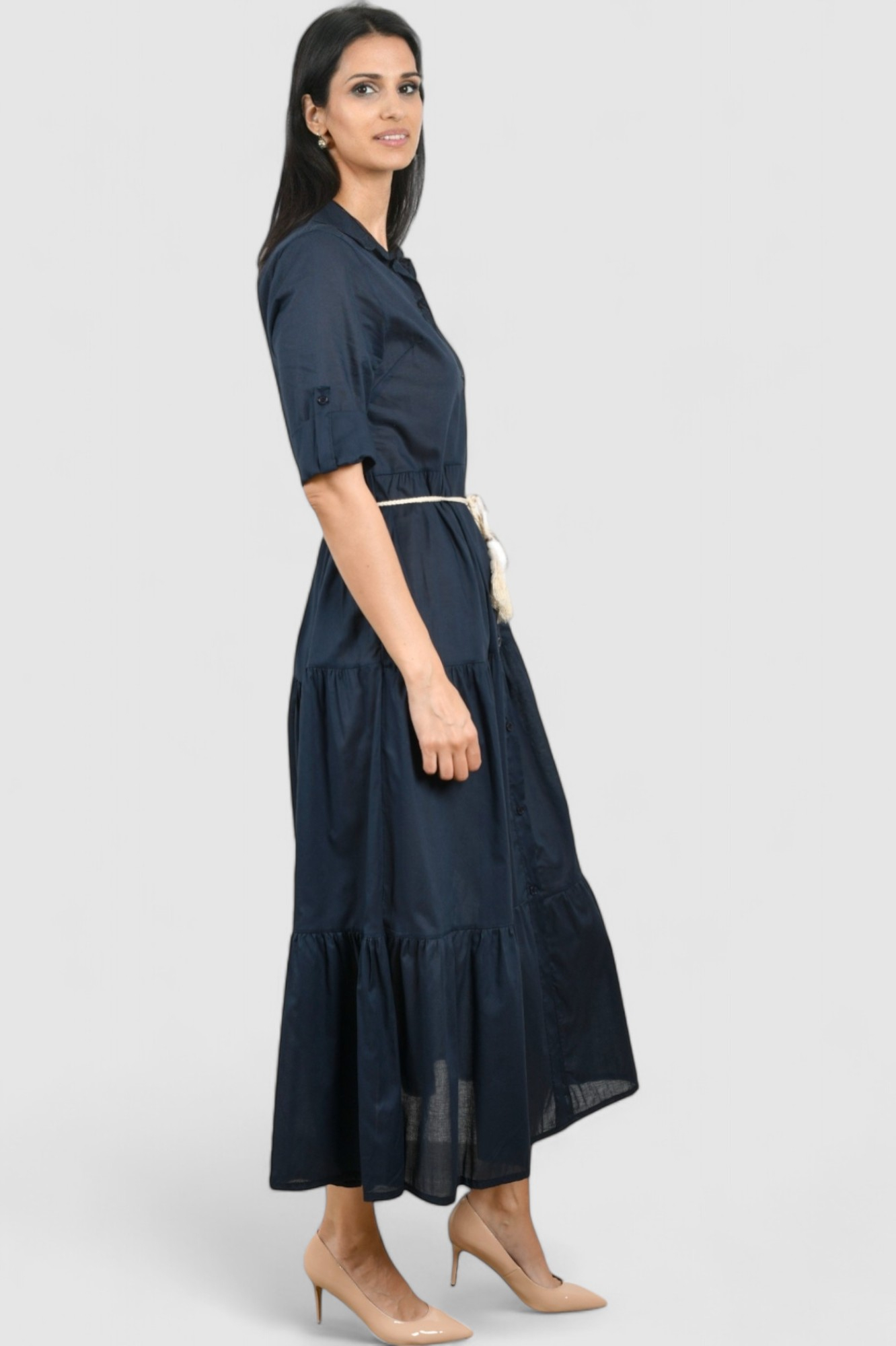 Ženska plava svakodnevna haljina Eloisa