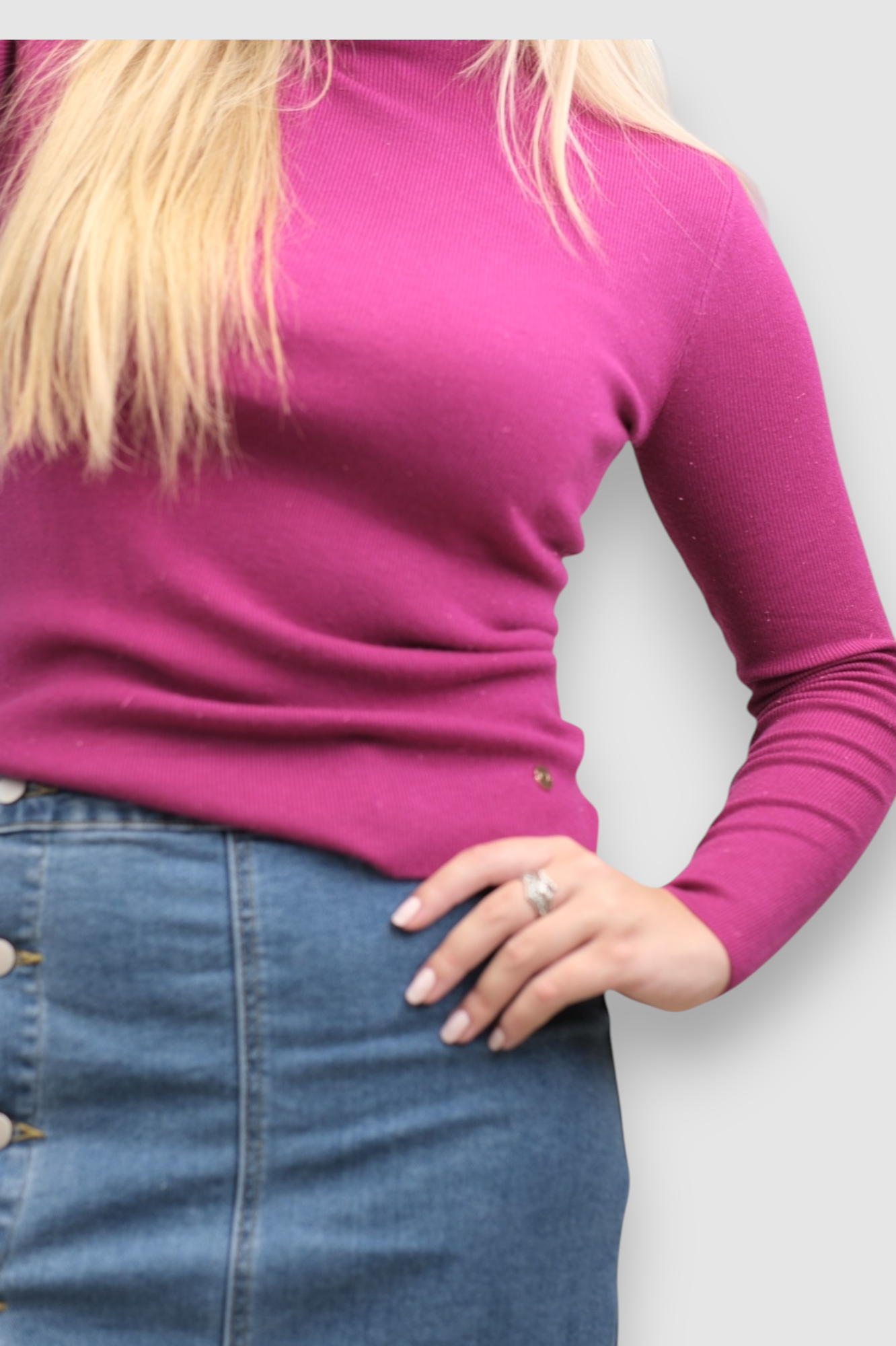 Ženski rozi lagani džemper Opal