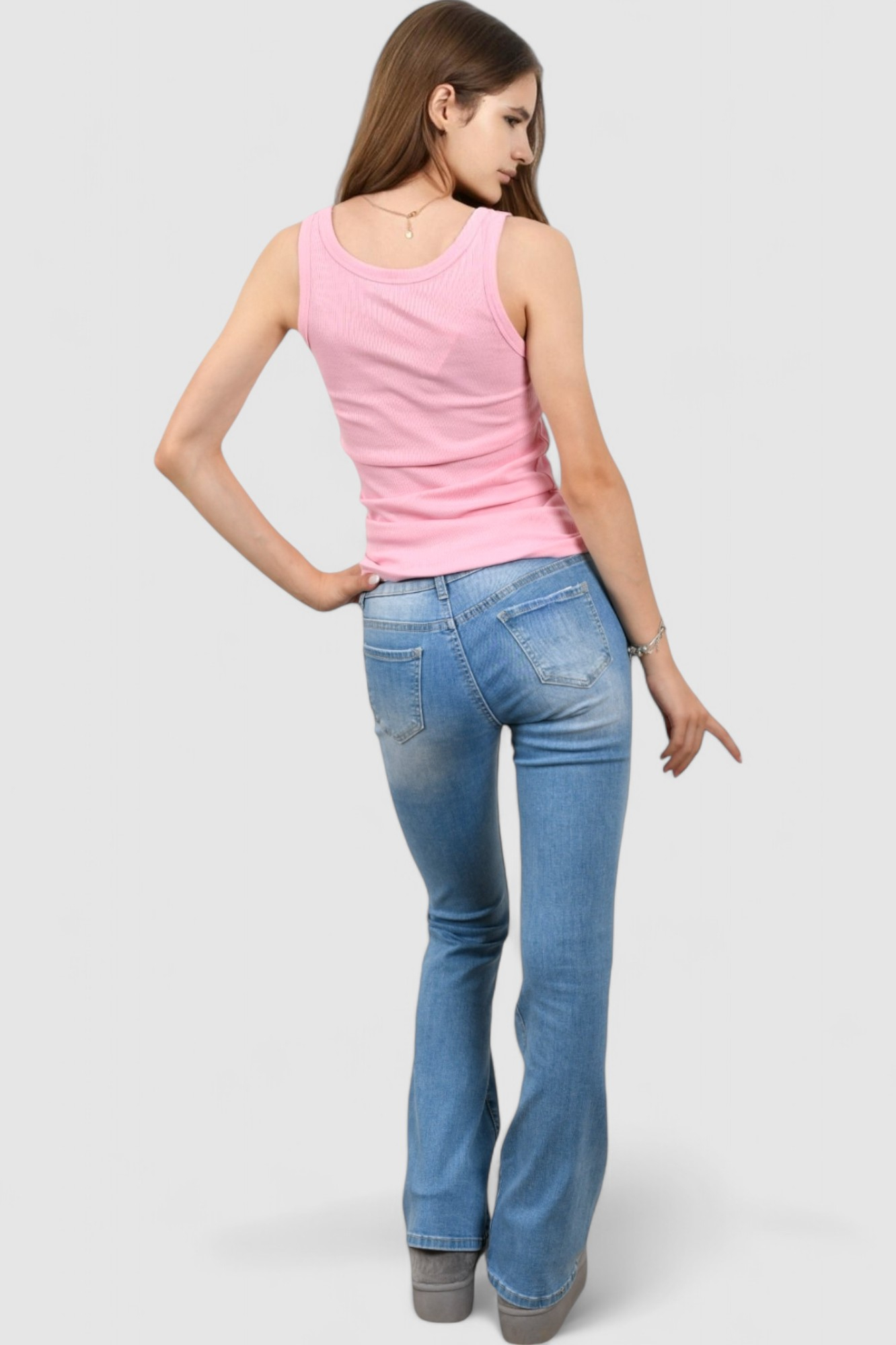 Ženska svjetlo roza majica bez rukava Lorelei