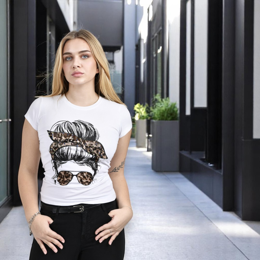 Ženska bijela majica kratki rukav Jessamine