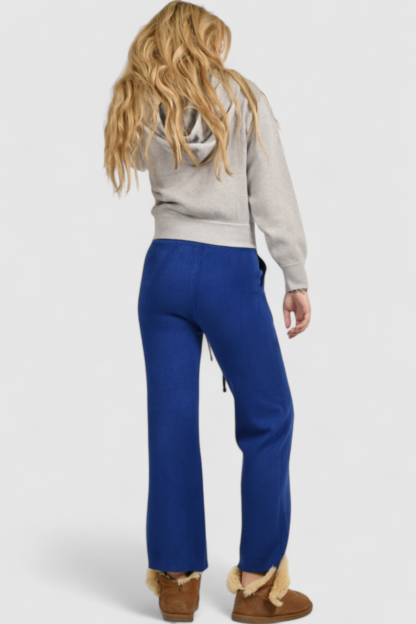 Ženska siva hoodica sa kapuljačom Noelia