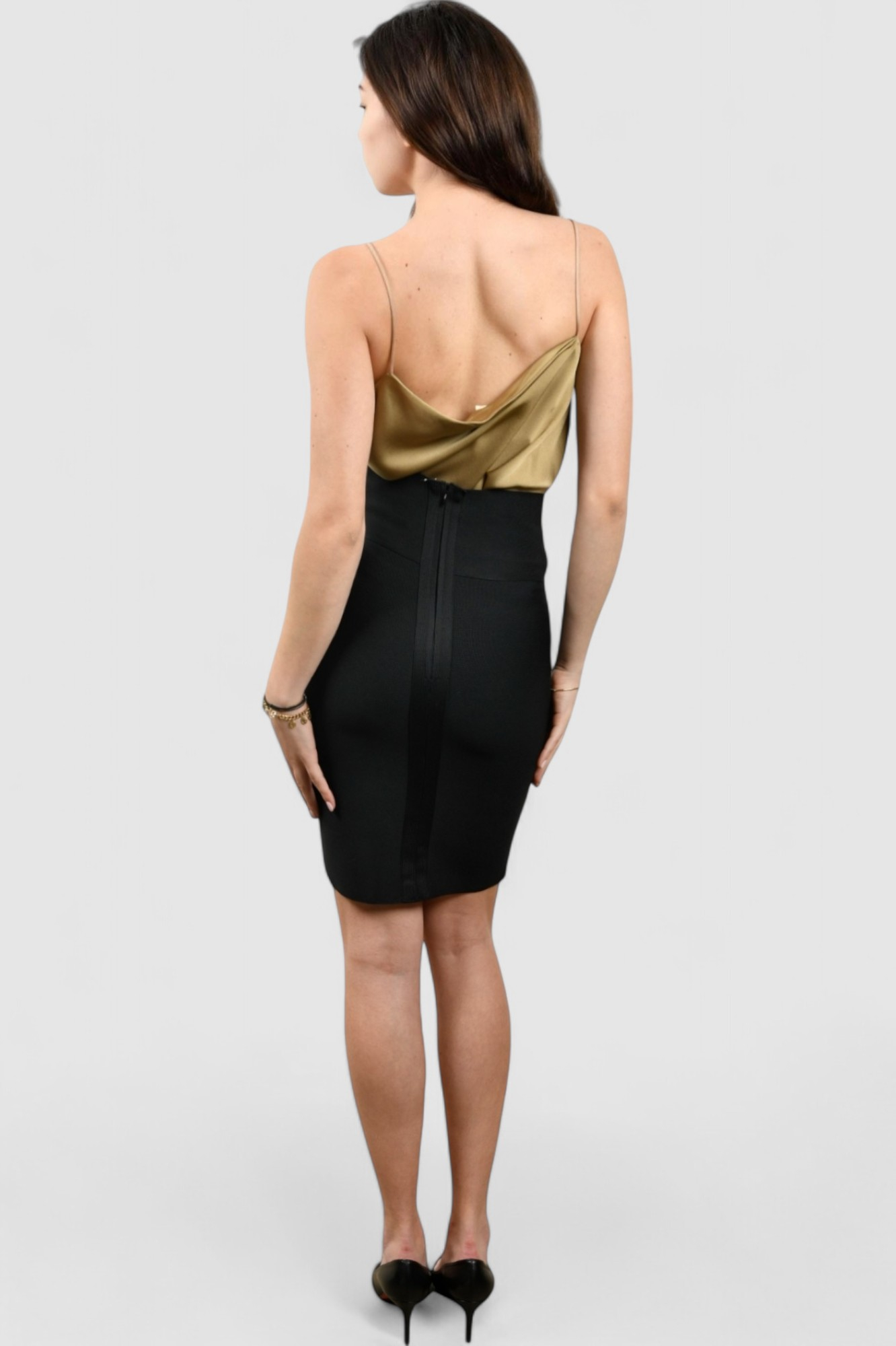 Ženska crna mini suknja Elwen