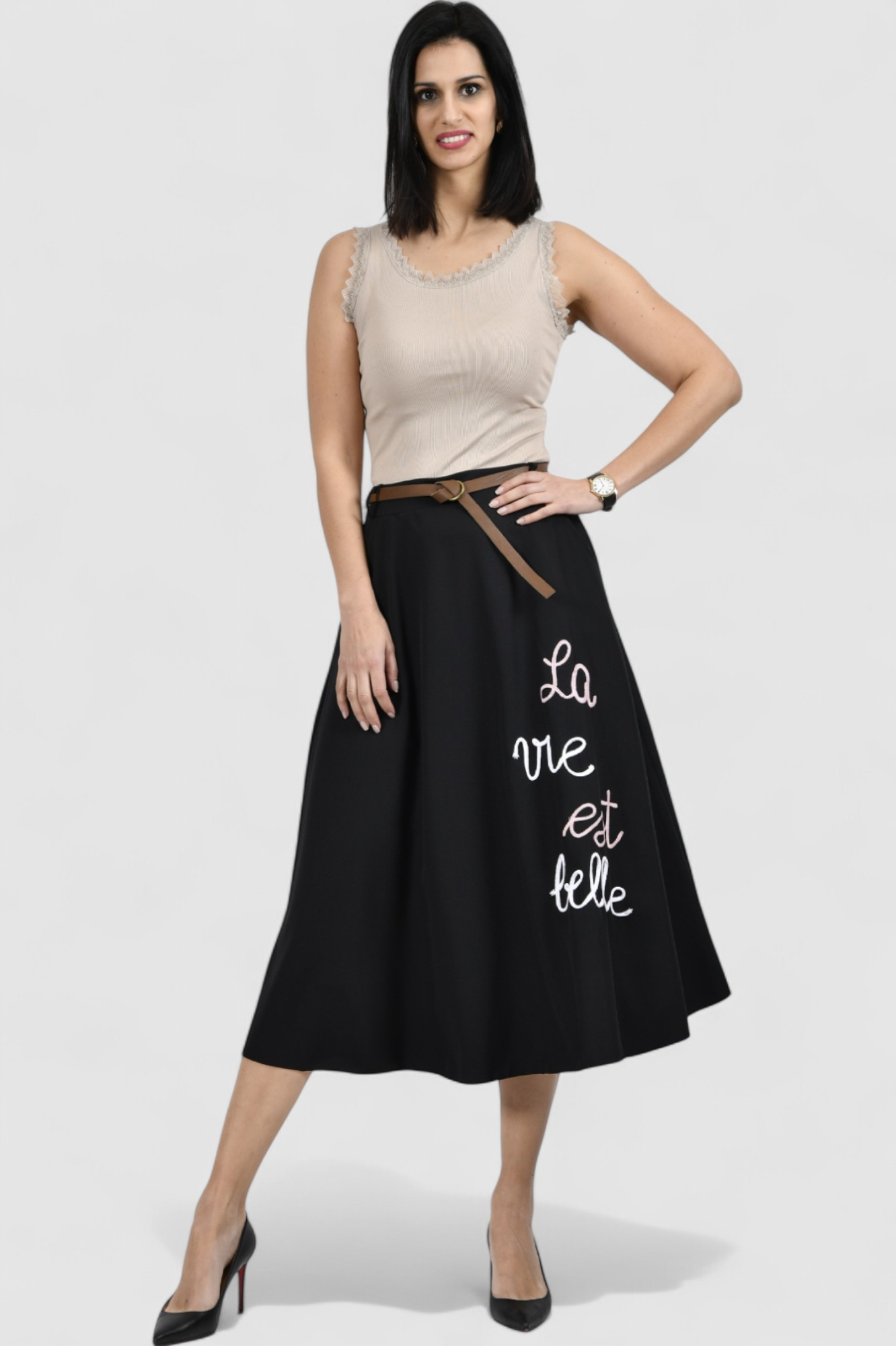 Ženska bež majica bez rukava Danielle