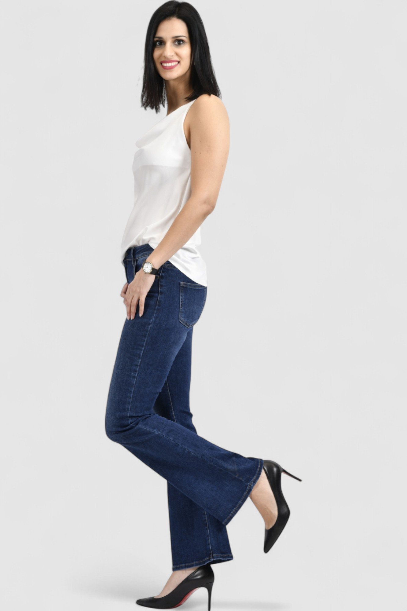 Ženski bijeli elegantni top Scarlet