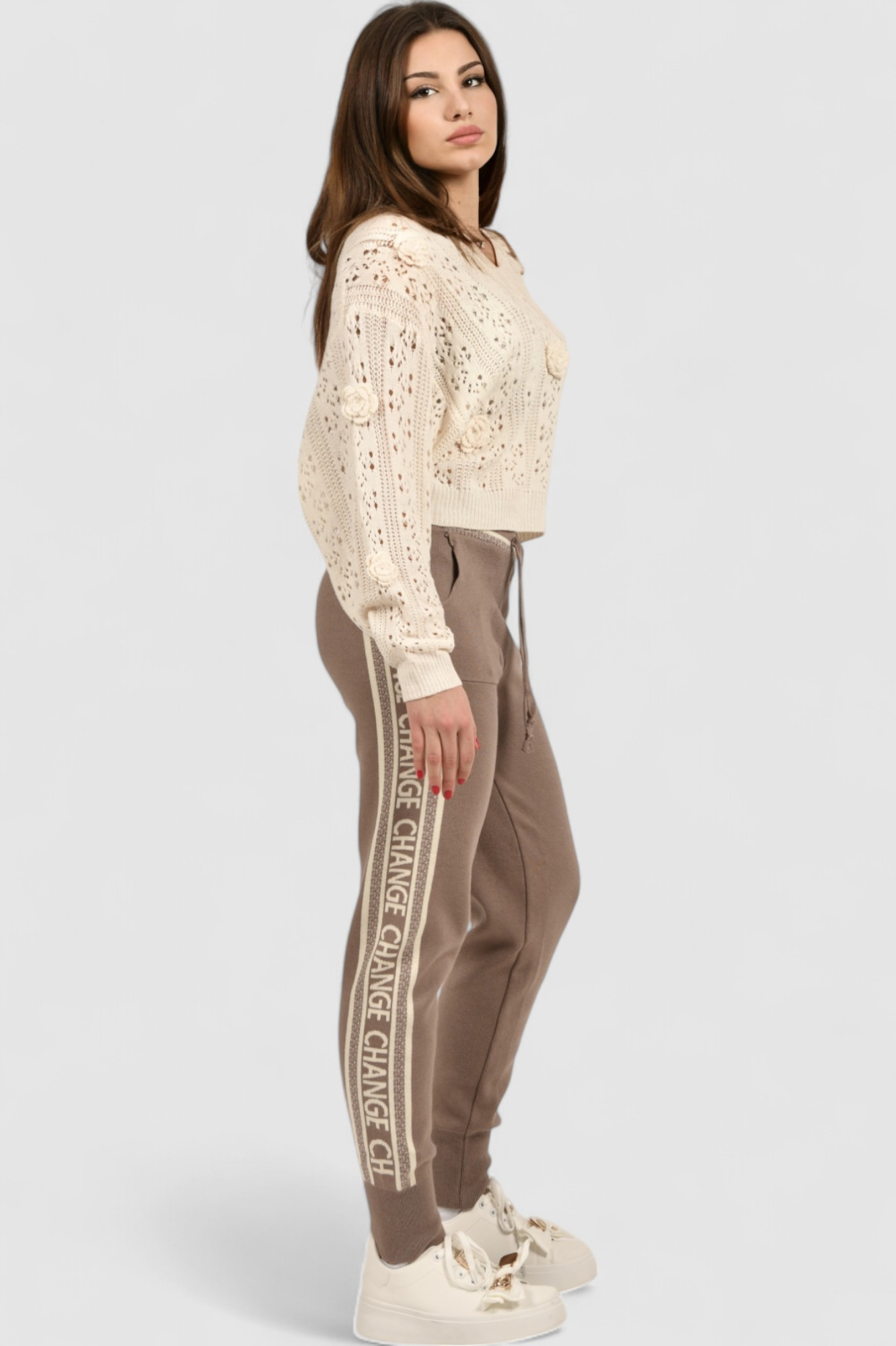 Ženski bijeli lagani džemper Iris