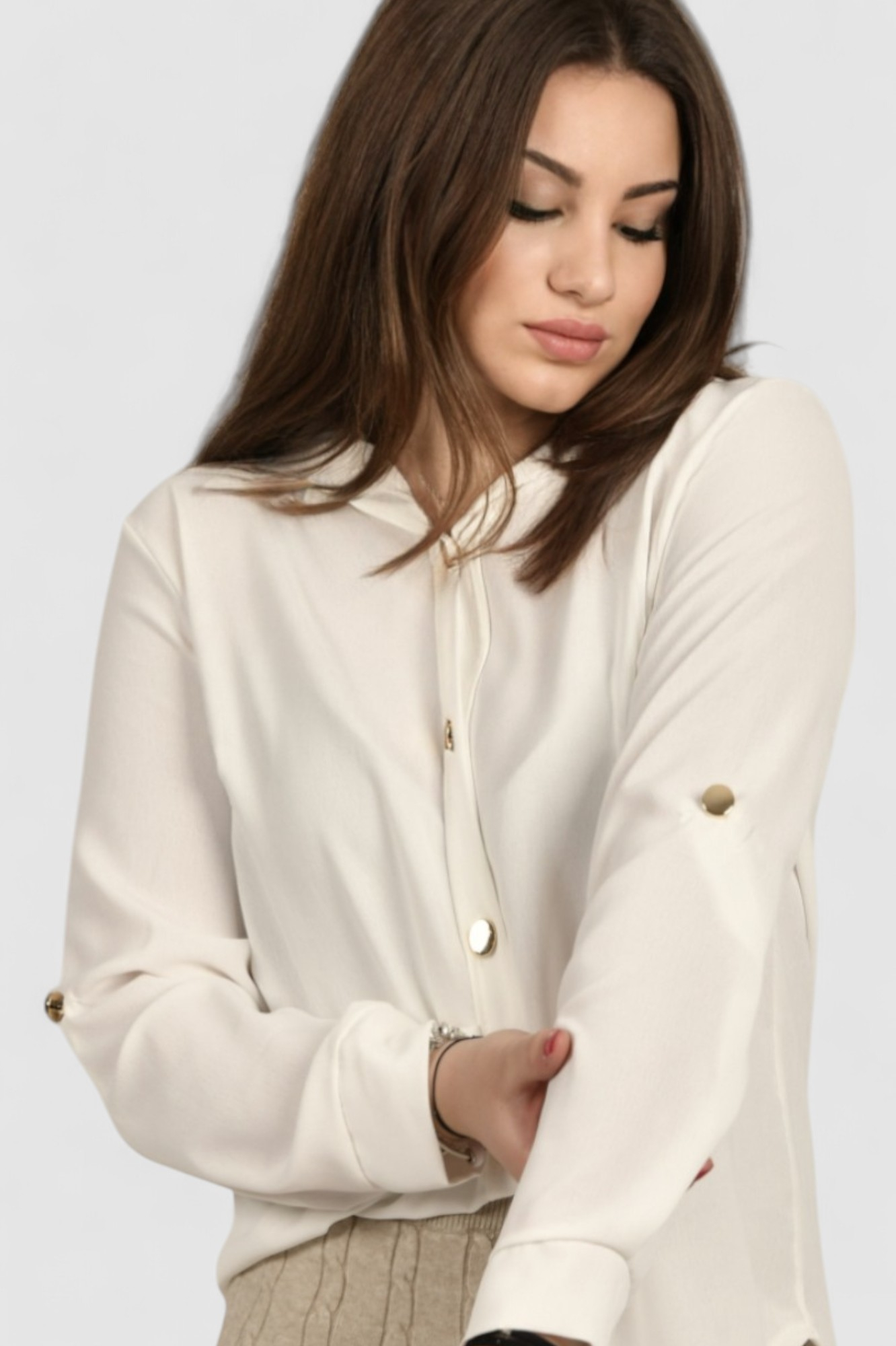 Ženska bijela elegantna košulja Blakely