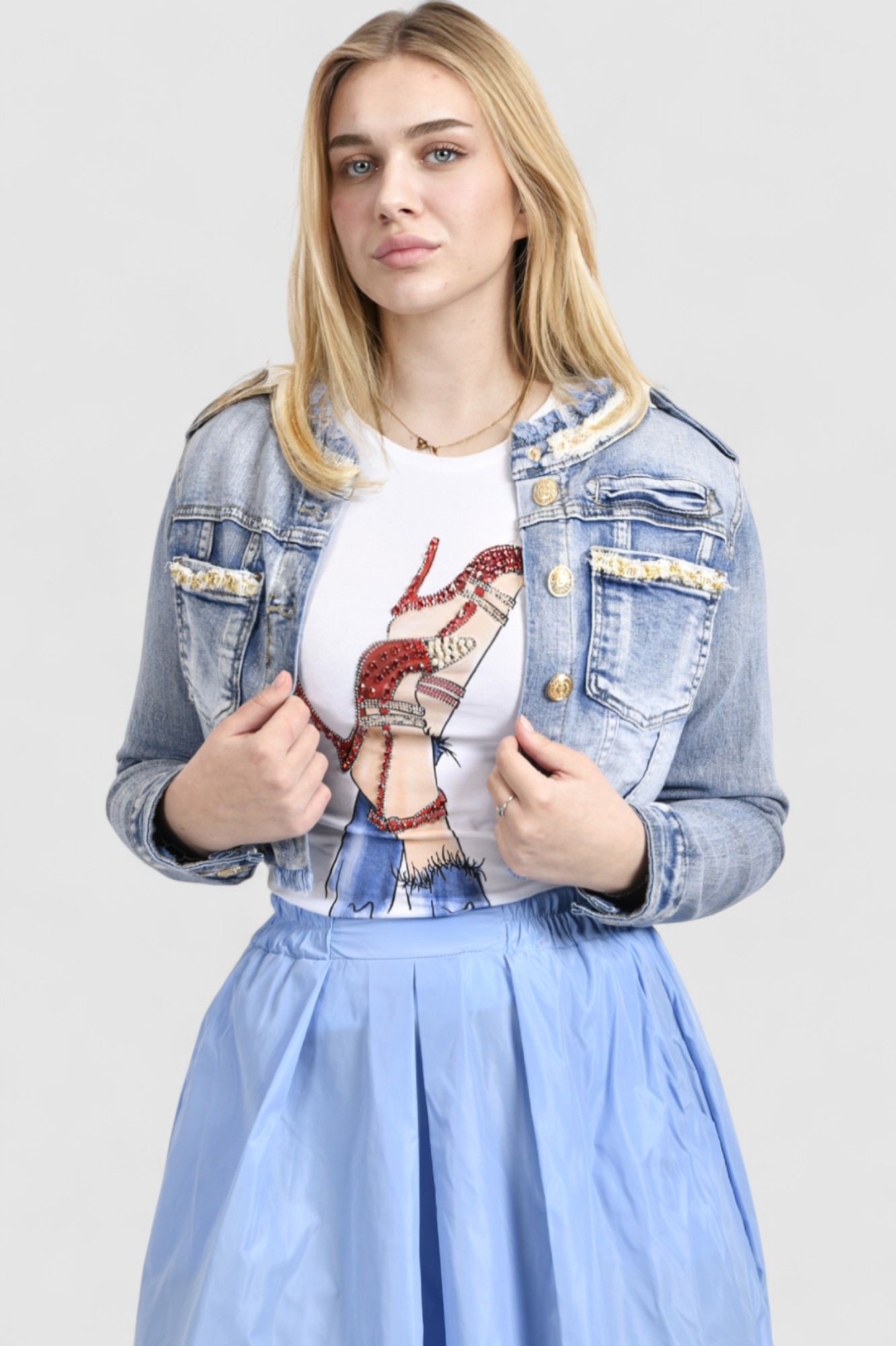 Ženska plava traper jakna Lilly