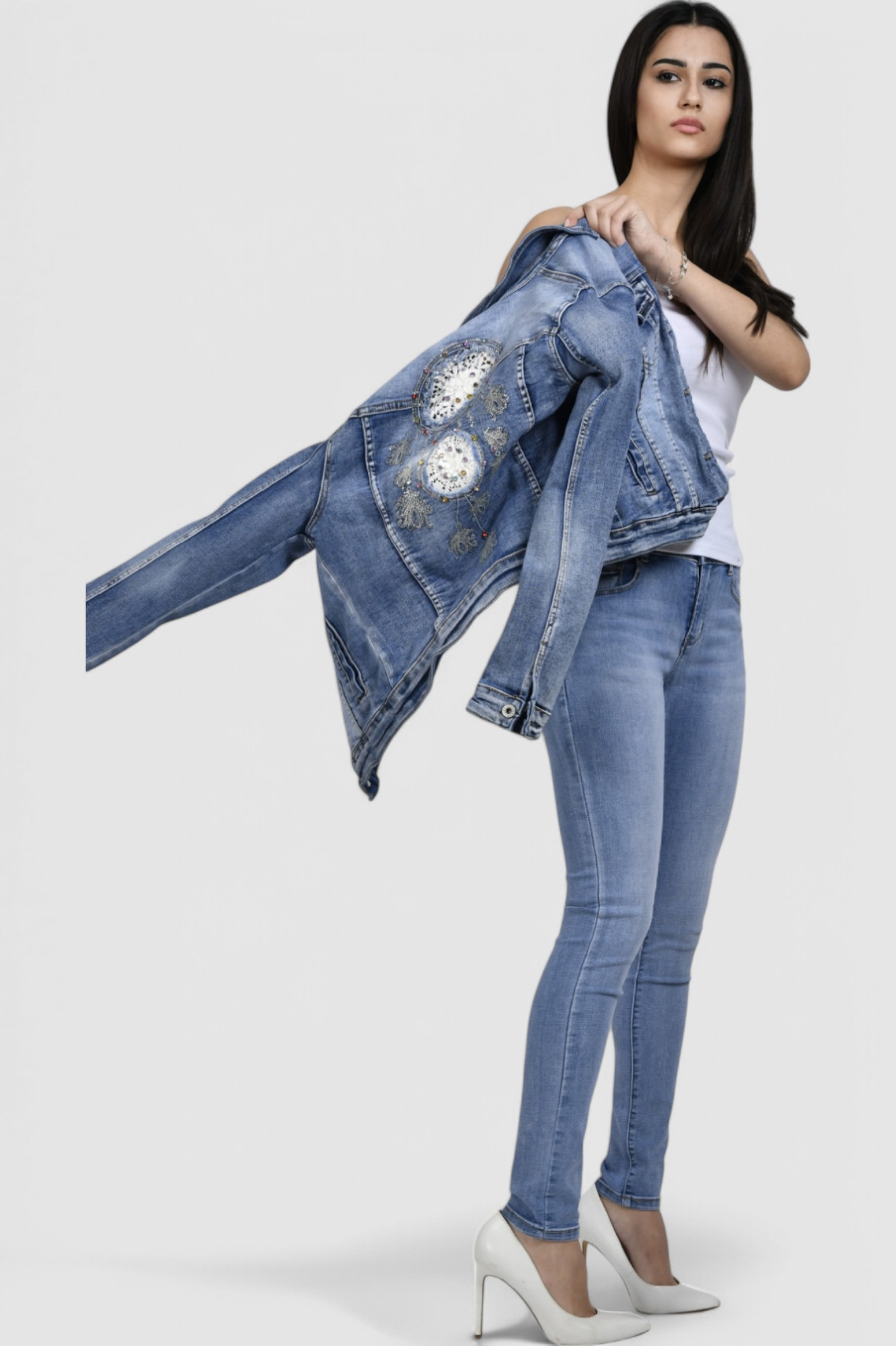 Ženska plava traper jakna Victoire